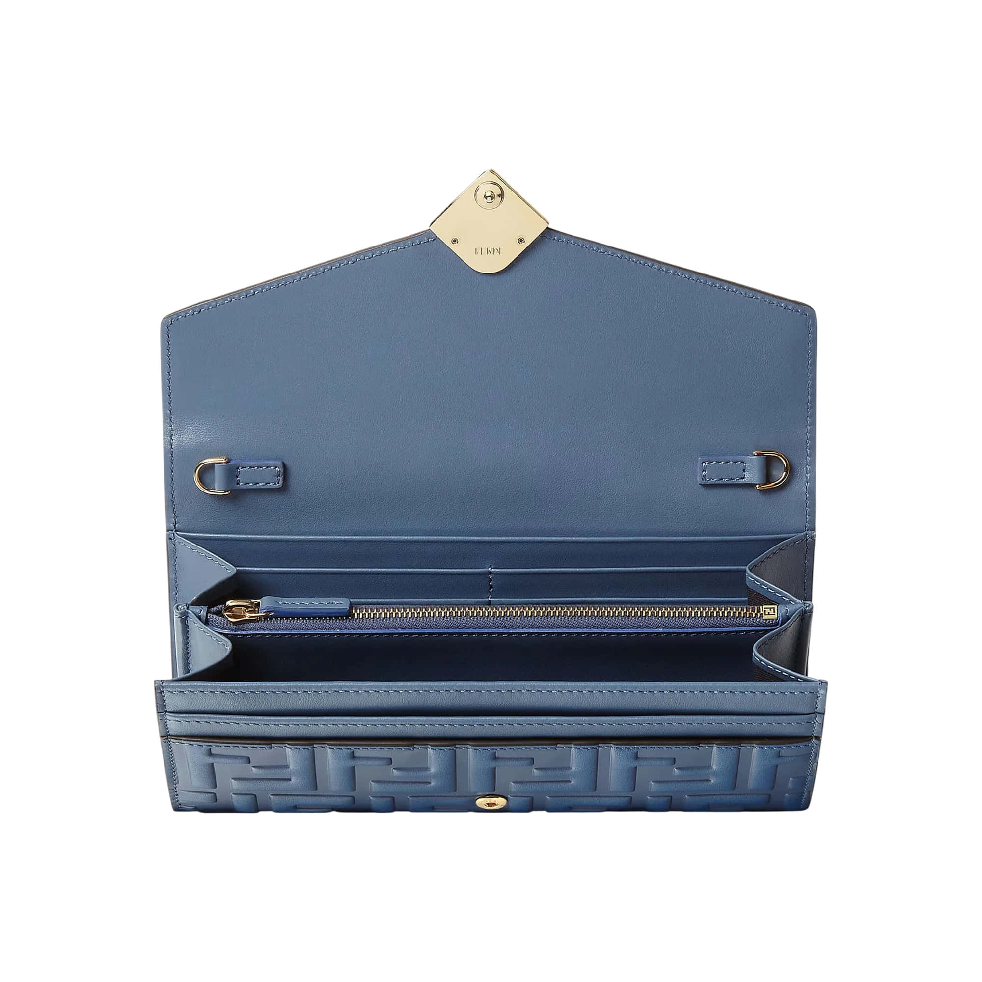 Fendi FF Diamonds Continental With Chain