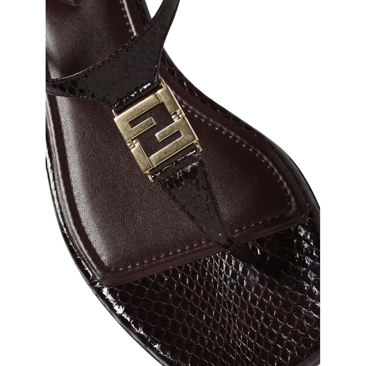 Fendi FFold Leather Sandals