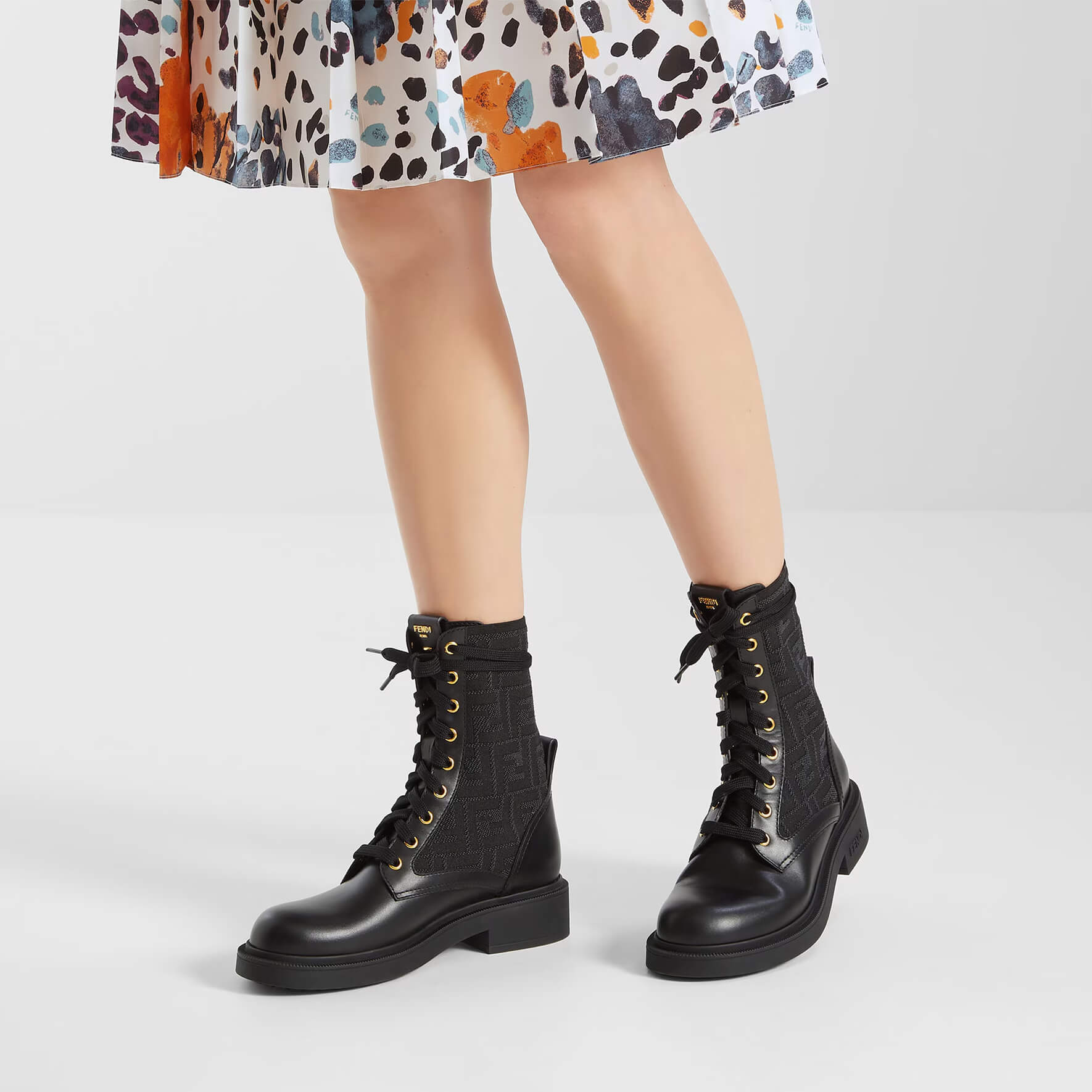 Fendi Filo Biker Boots