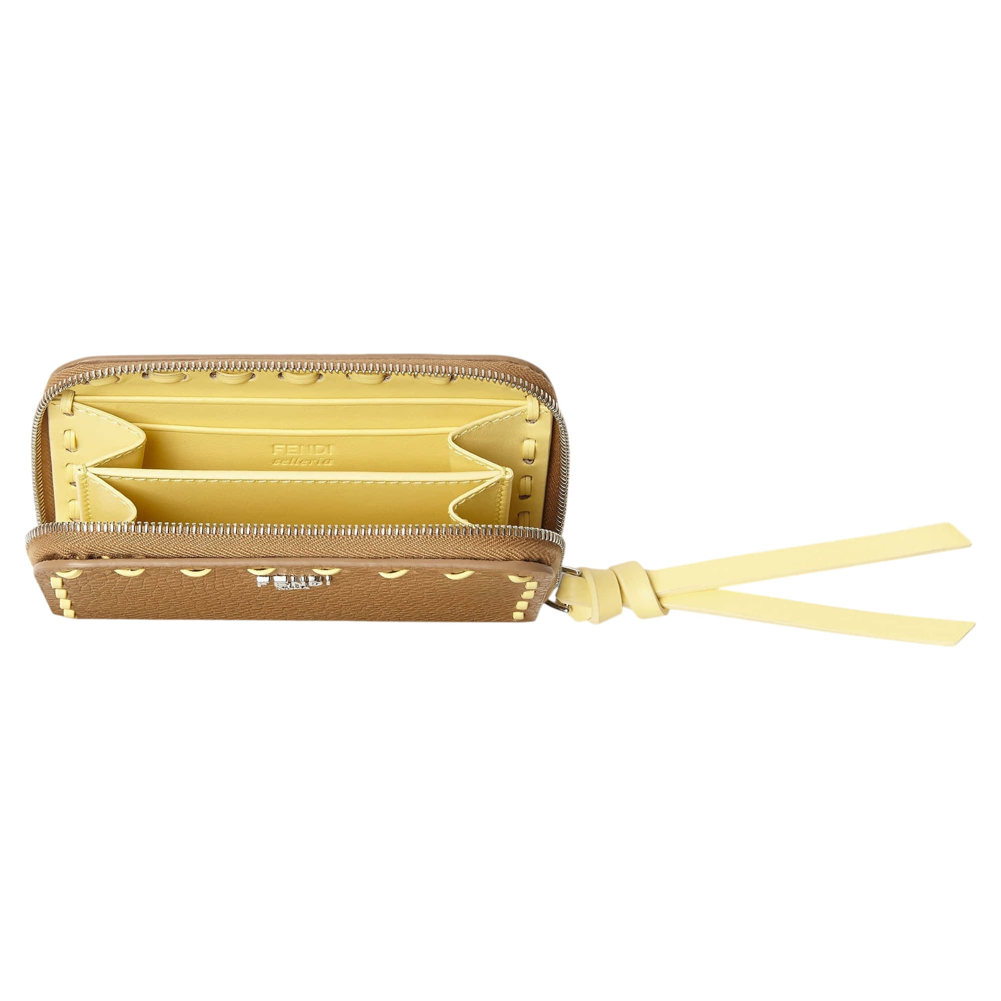 Fendi Zip Around Peekaboo Mini Wallet