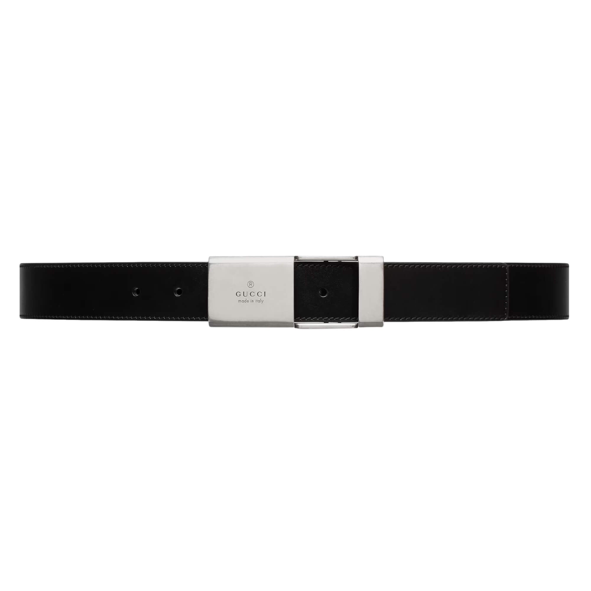 Gucci Belt With Gucci Plaque Buckle