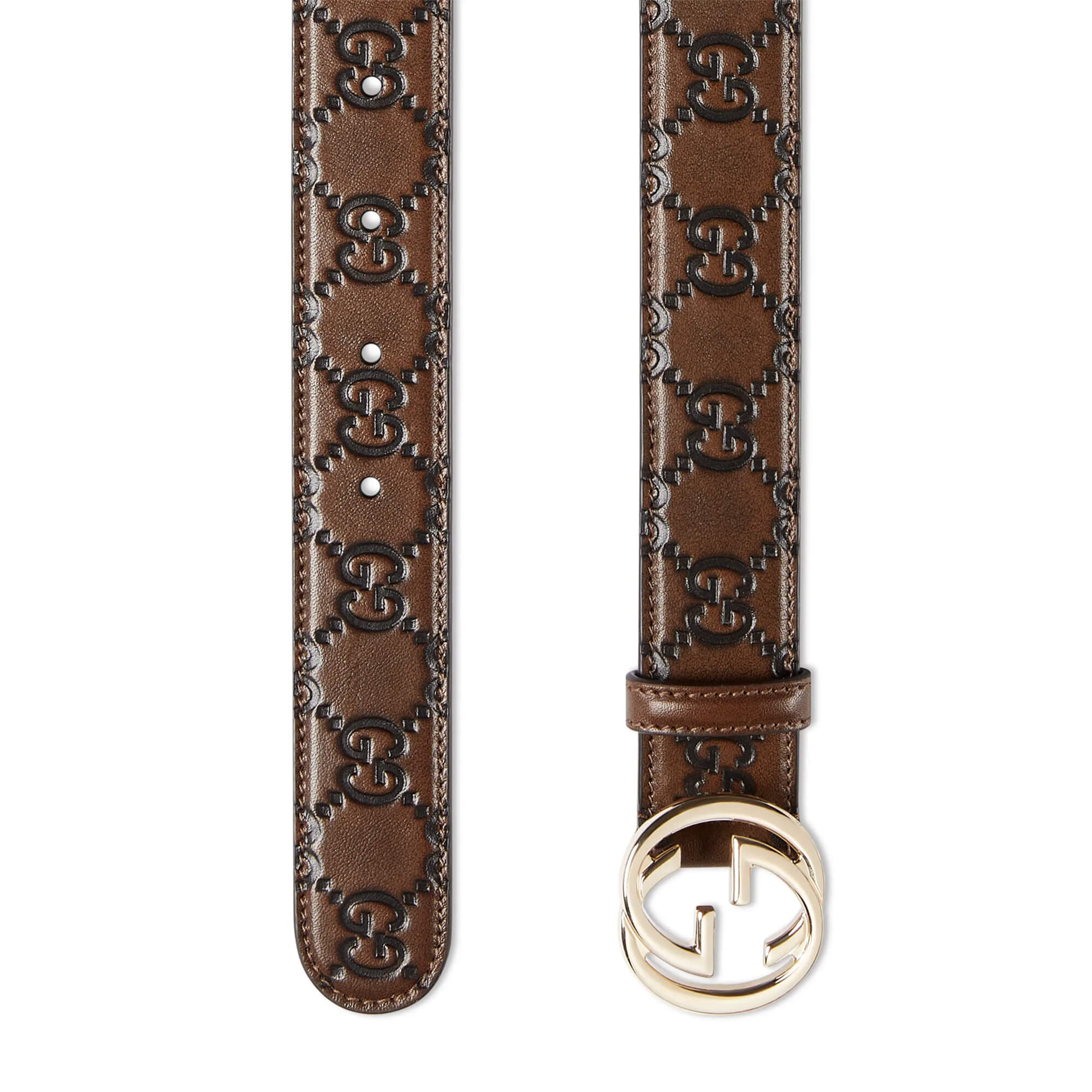 Gucci Belt With Interlocking G Buckle