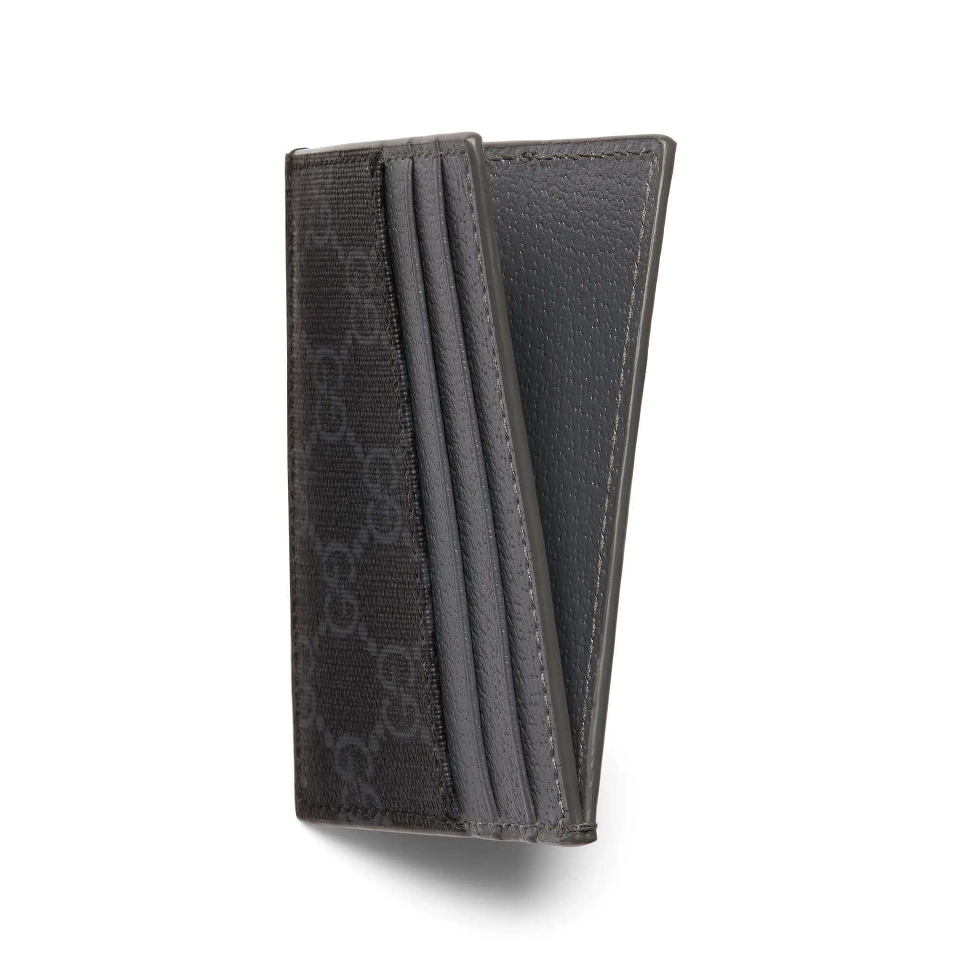 Gucci Bi-color Card Case With GG Detail