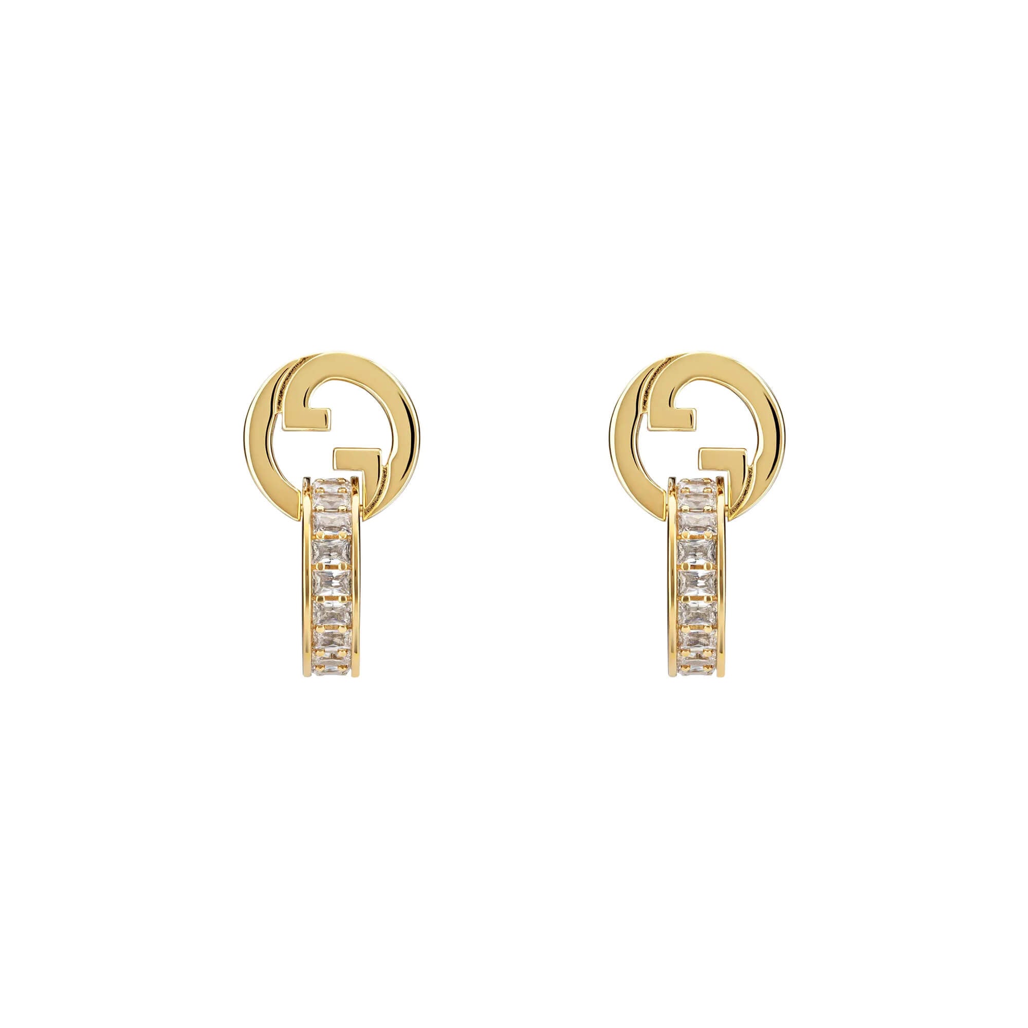 Gucci Blondie Intertwined Crystal Earrings