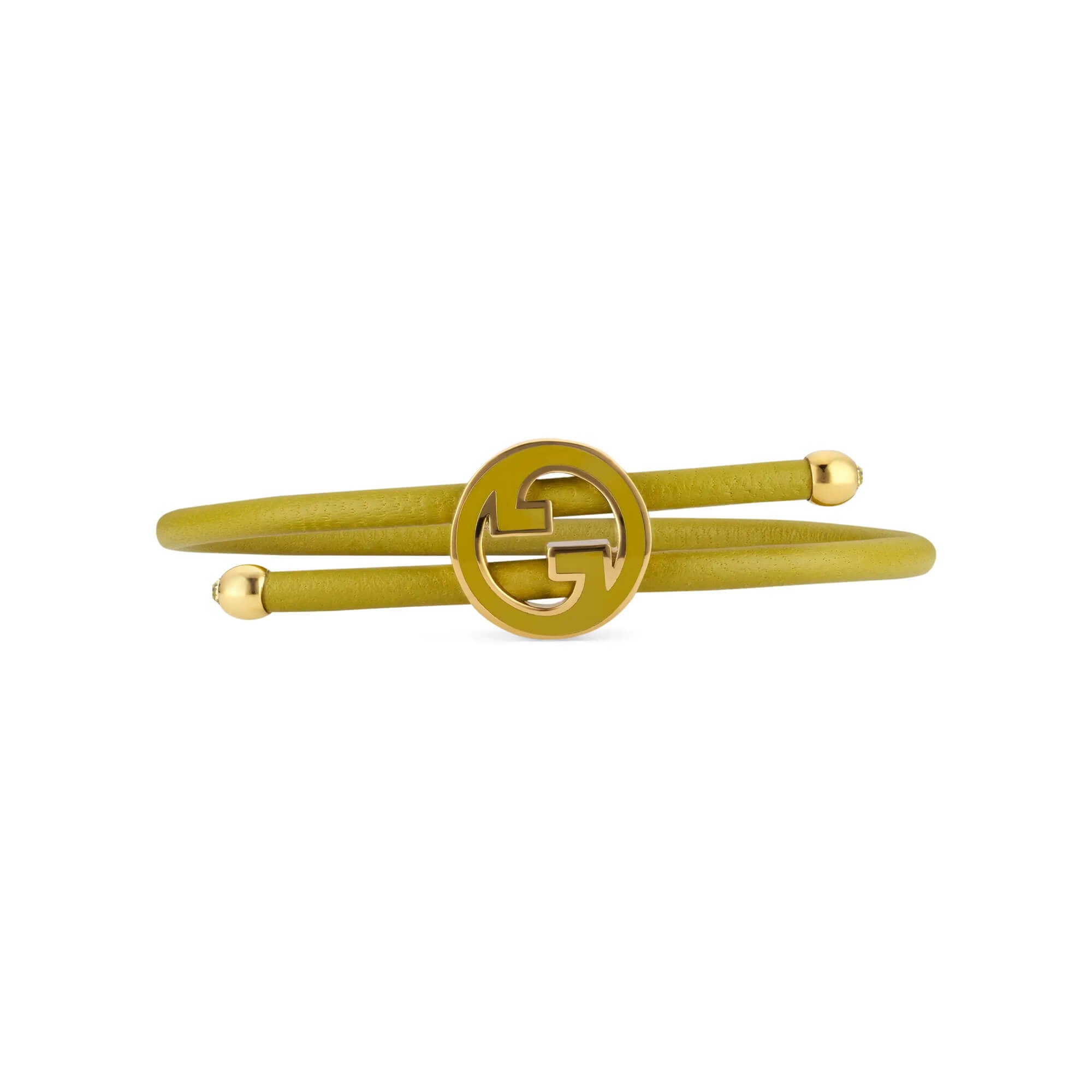 Gucci Bracelet With Enamel Round Interlocking G