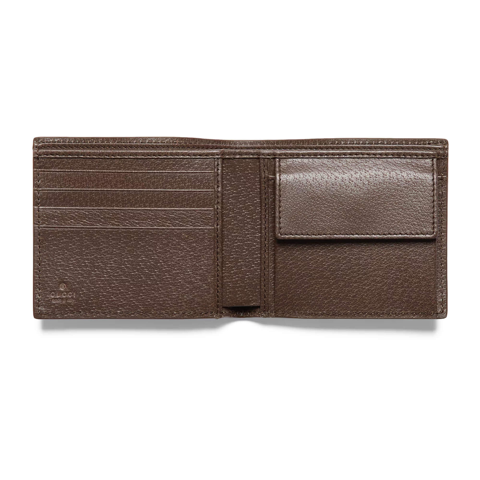 Gucci Brown Interior GG Coin Wallet