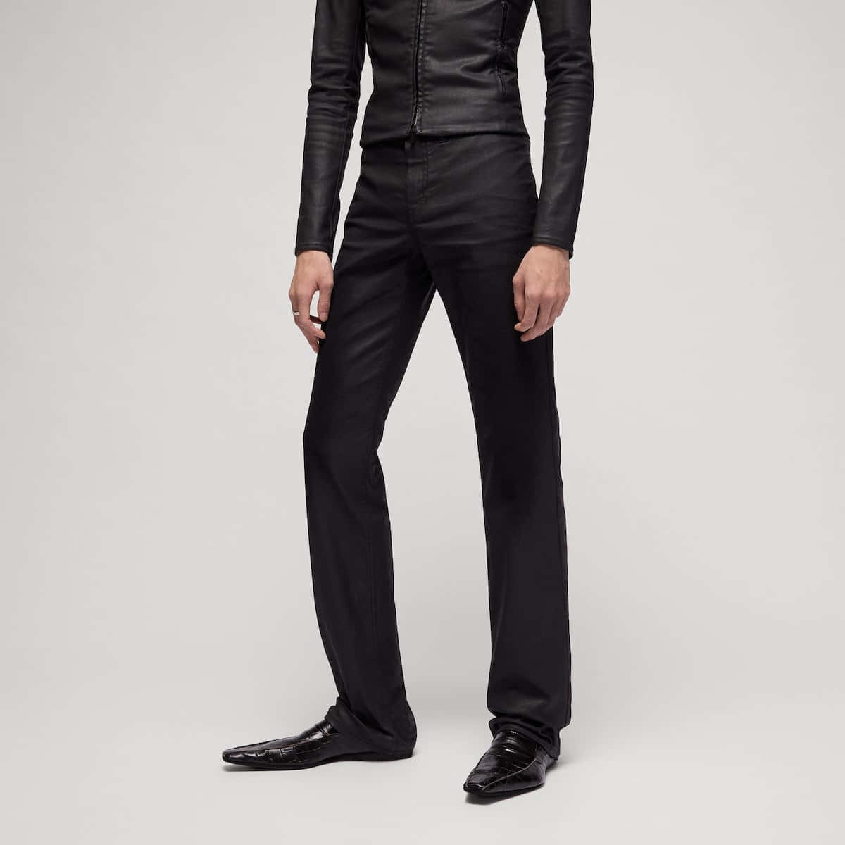 Gucci Coated Stretch Cotton Twill Pants