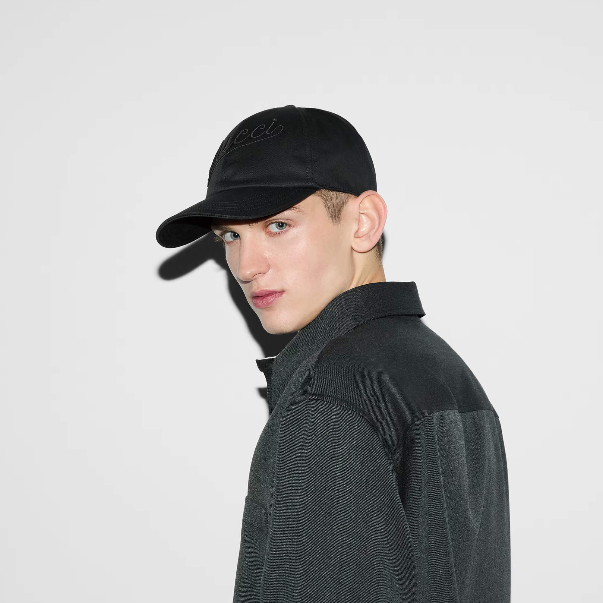 Gucci Cotton Baseball Hat With Embroidery
