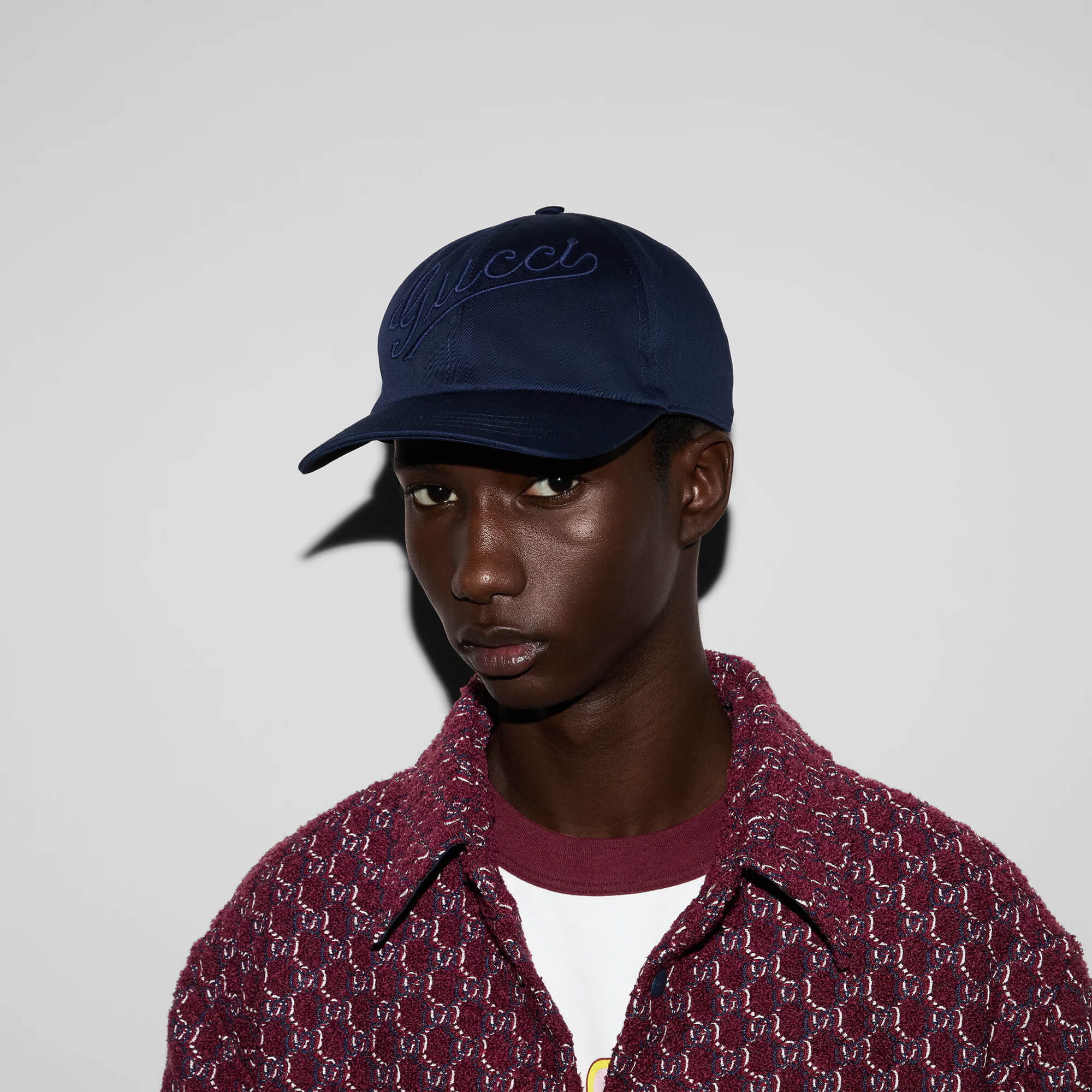 Gucci Cotton Baseball Hat With Embroidery