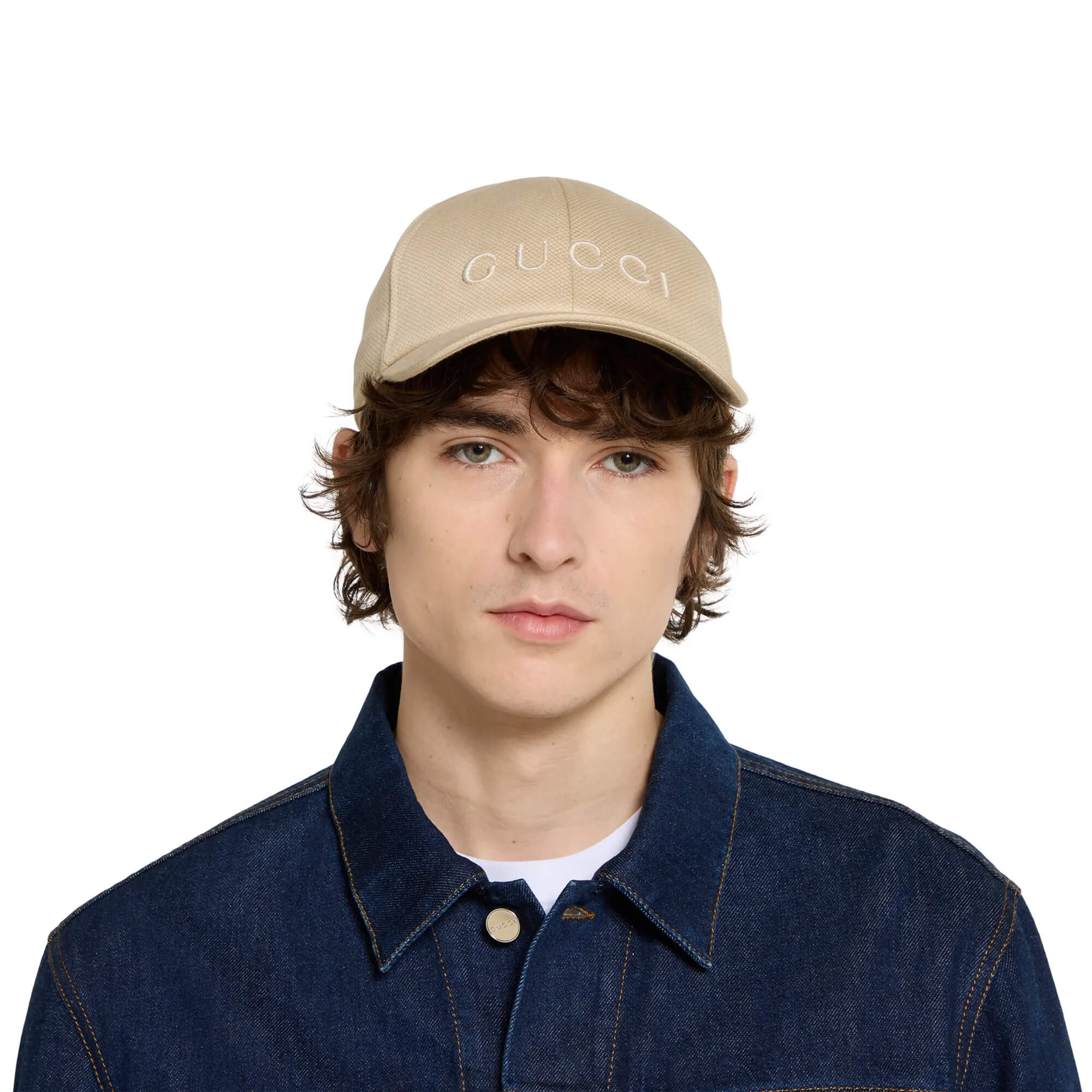 Gucci Cotton Baseball Hat With Embroidery