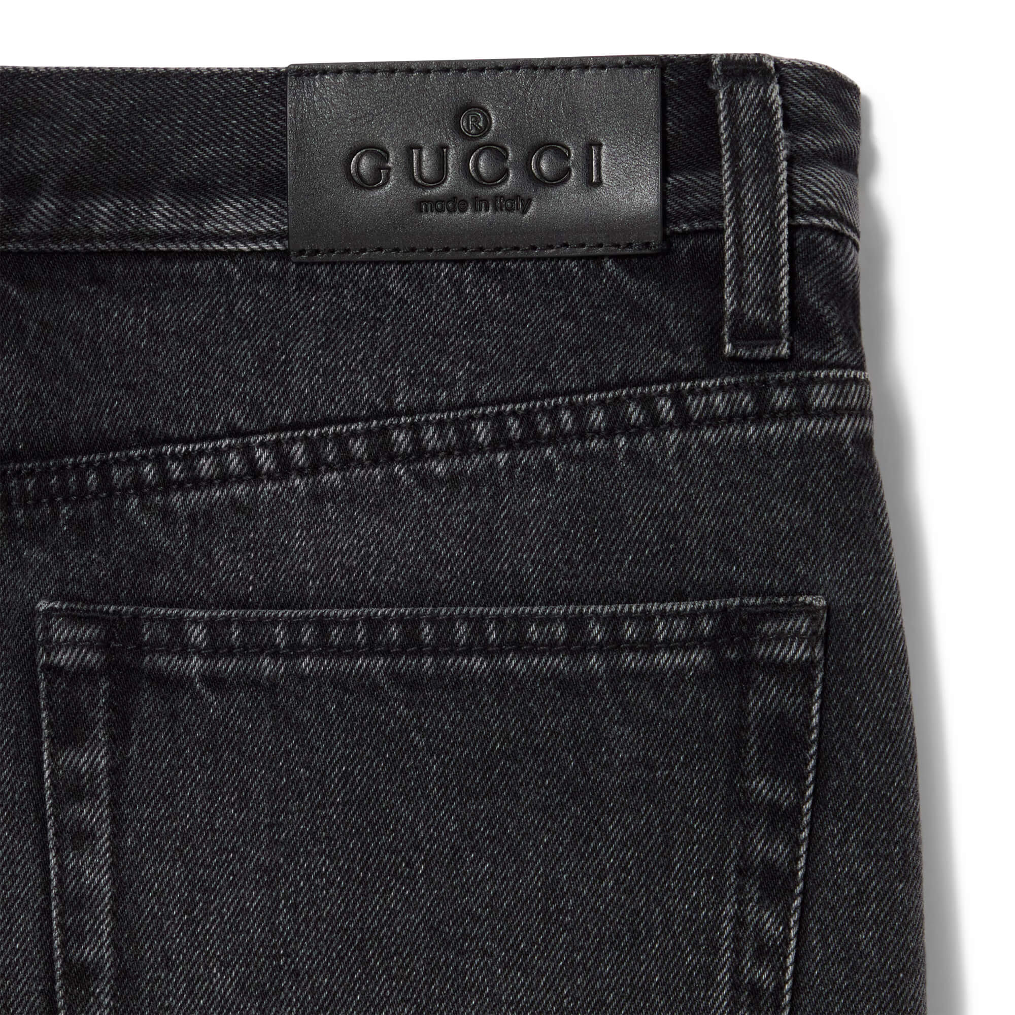 Gucci Cotton Denim Shorts With Horsebit