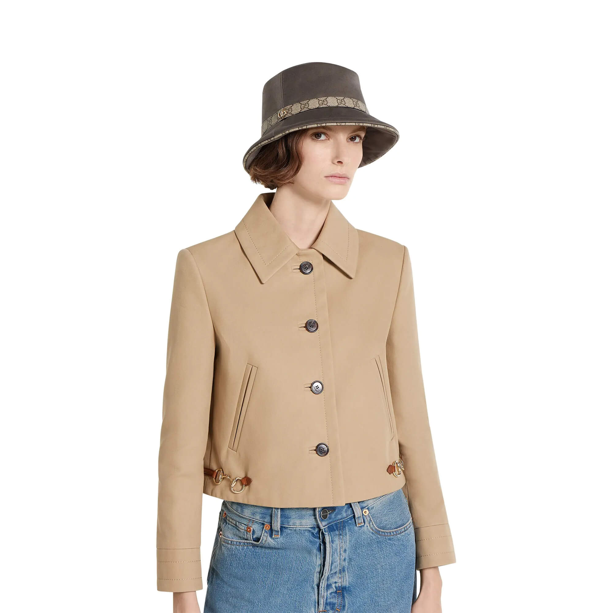 Gucci Cotton Fedora With Double G