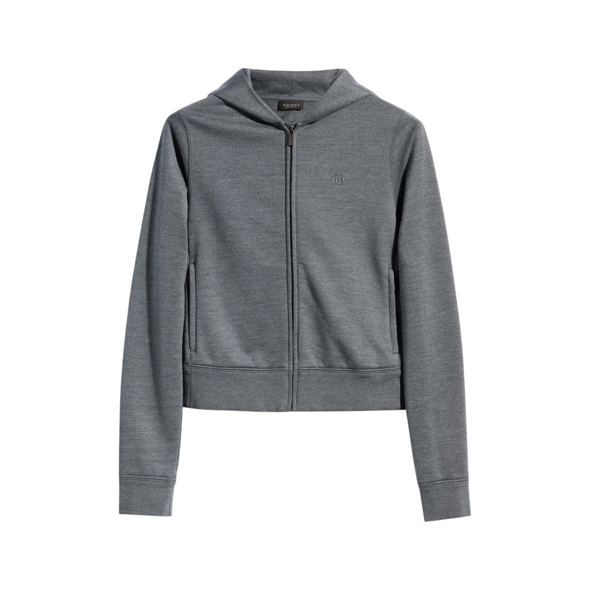 Gucci Cotton Silk Jersey Sweatshirt With Zip