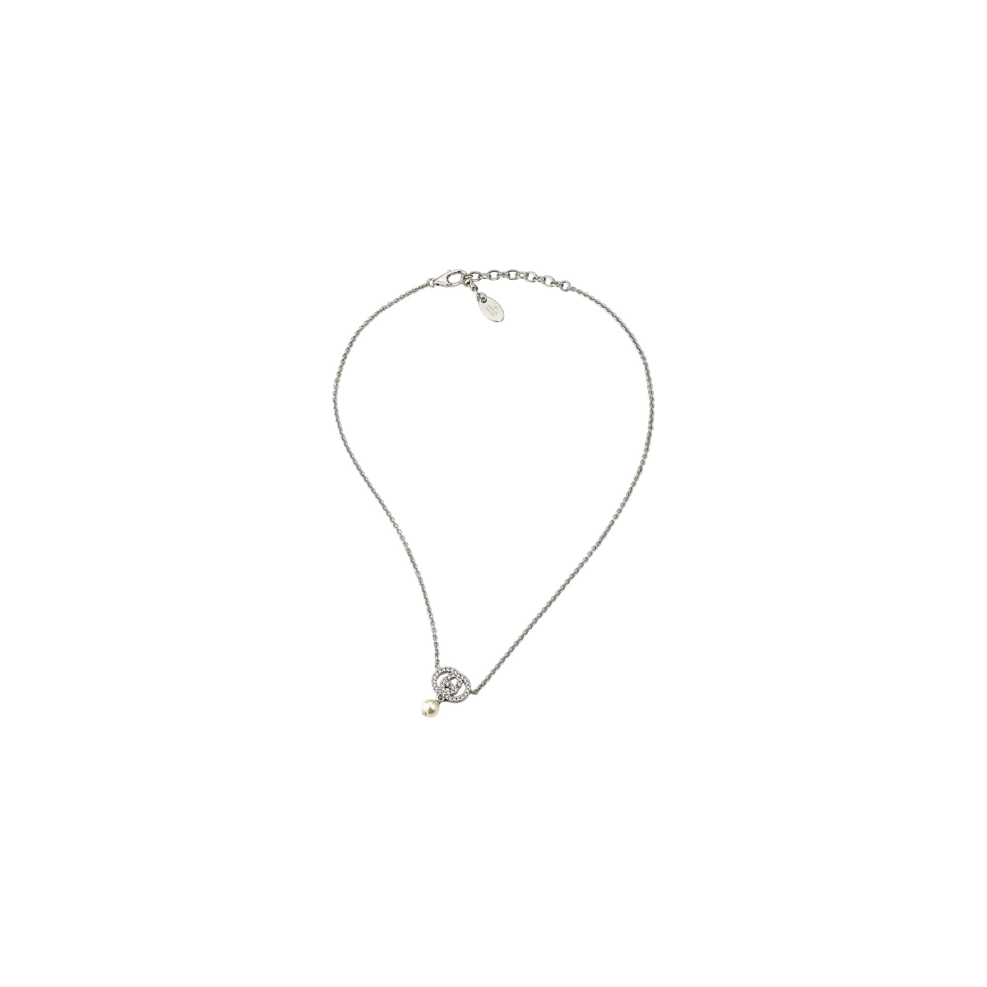 Gucci Crystal Pearl Necklace