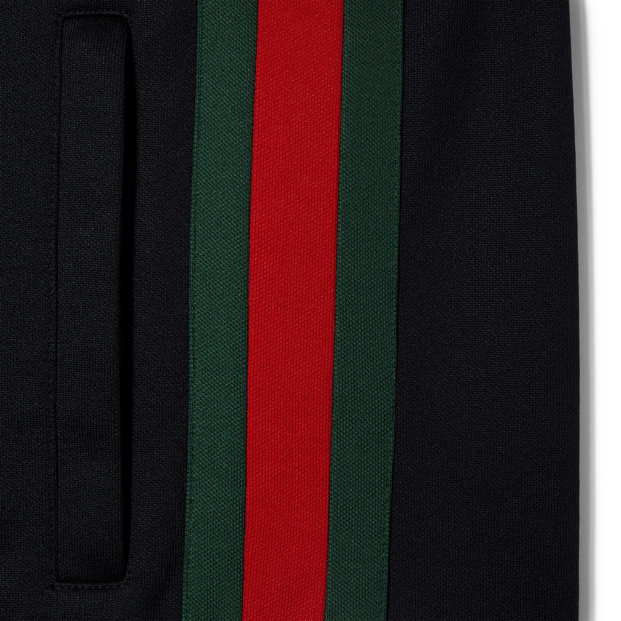 Gucci Technical Jersey Zip Jacket With Web