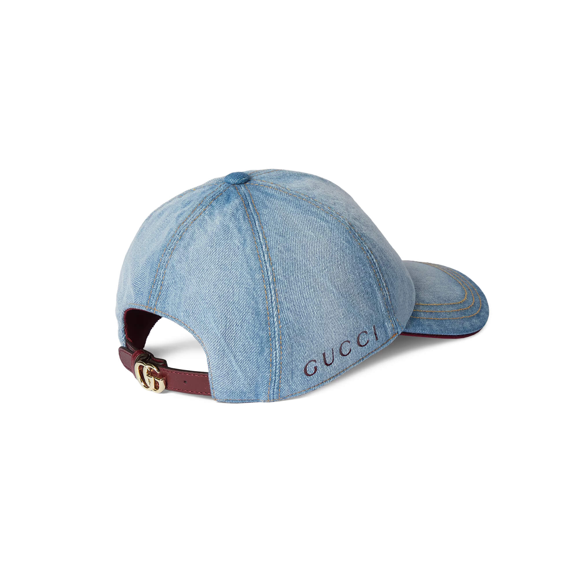 Gucci Denim Baseball Hat With Double G