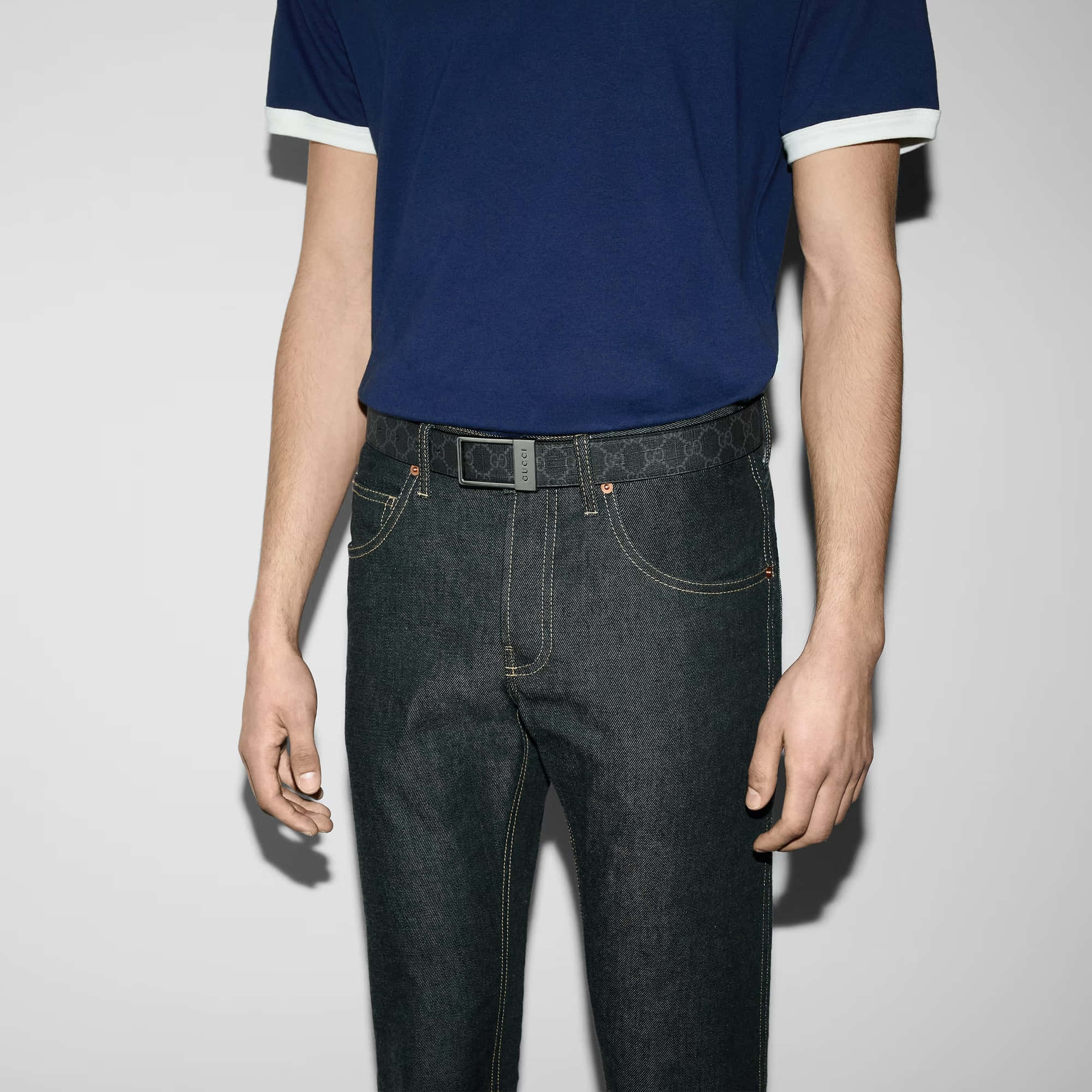Gucci GG Belt With Rectangular Buckle