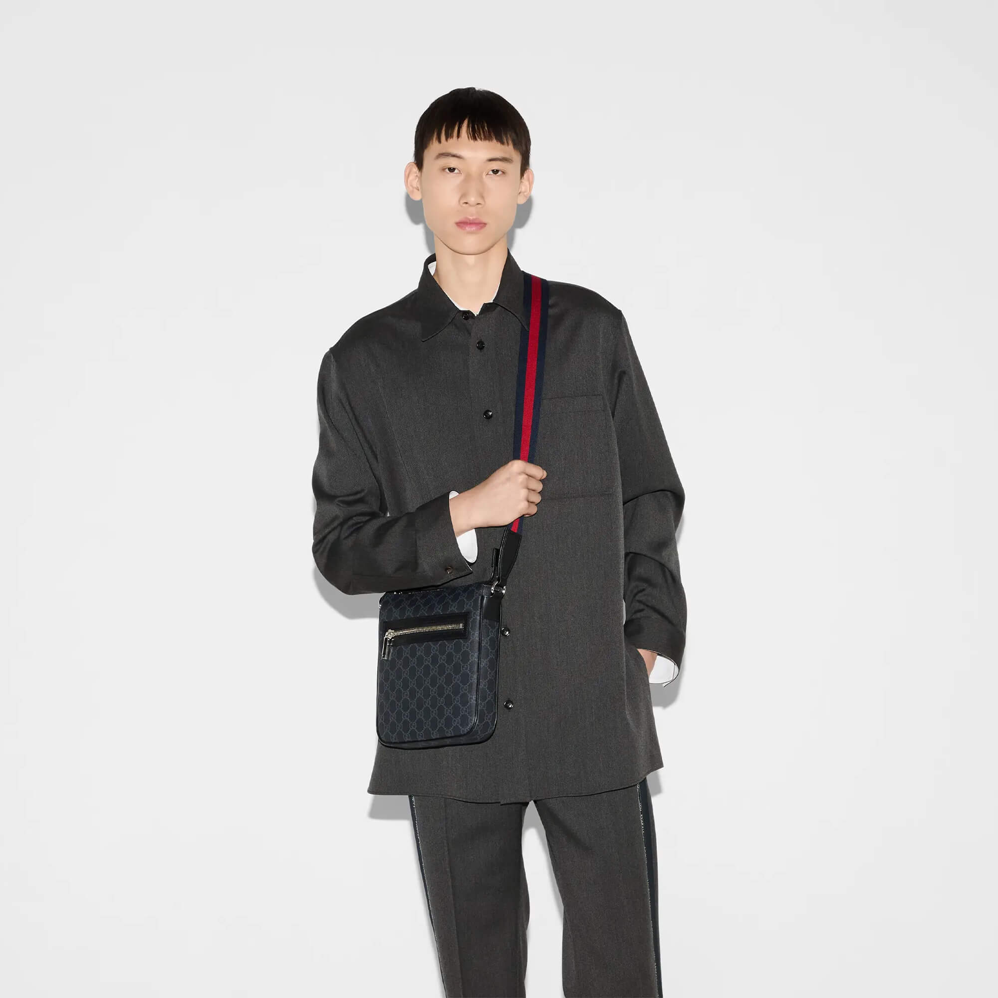 Gucci GG Black Small Messenger Bag