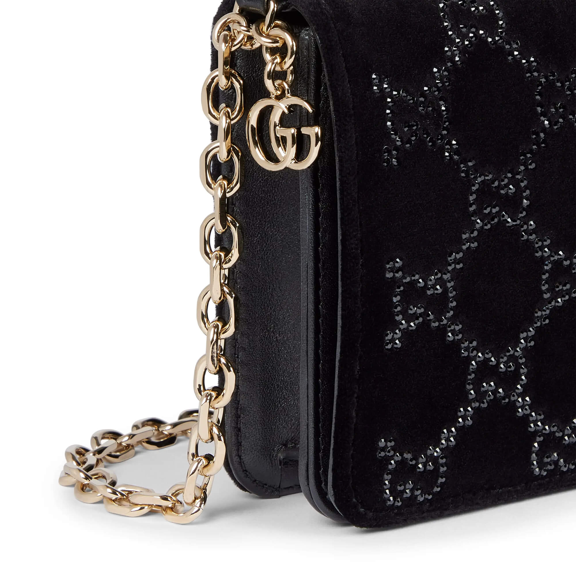 Gucci GG Crystals Wallet On Chain