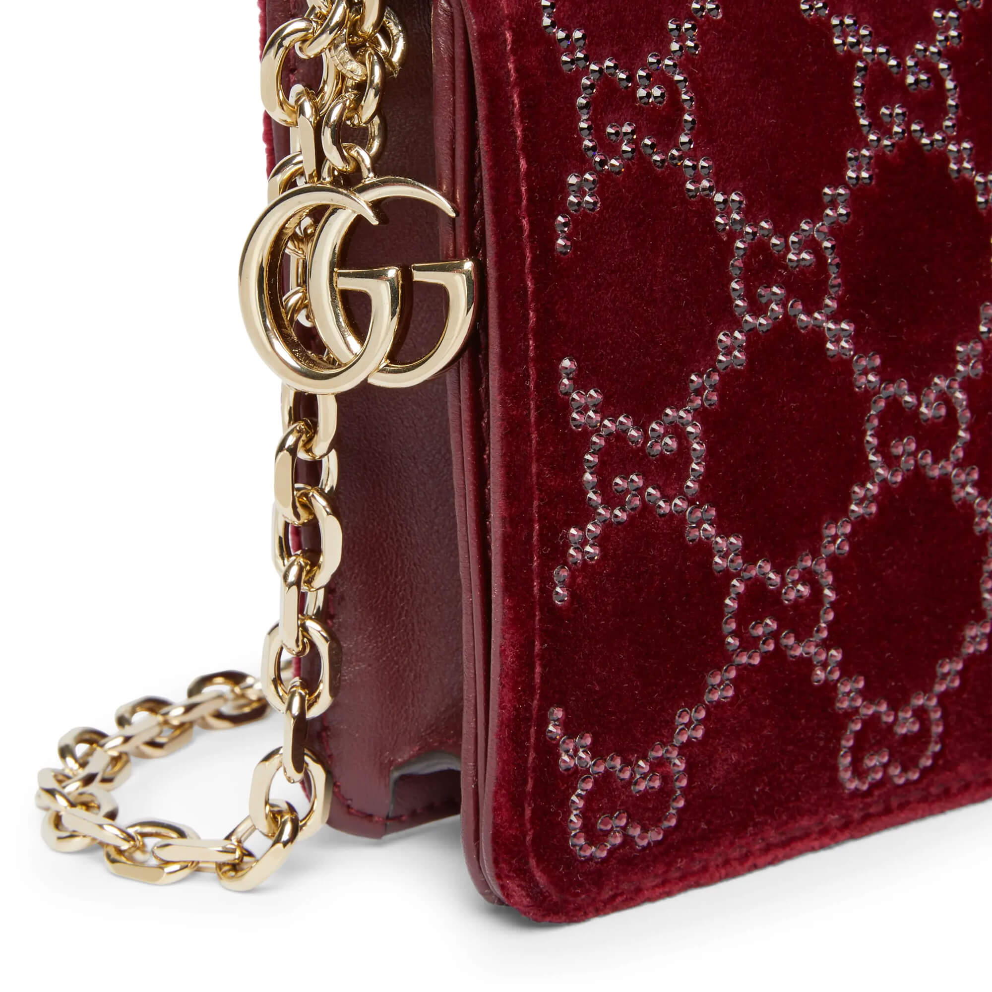 Gucci GG Crystals Wallet On Chain