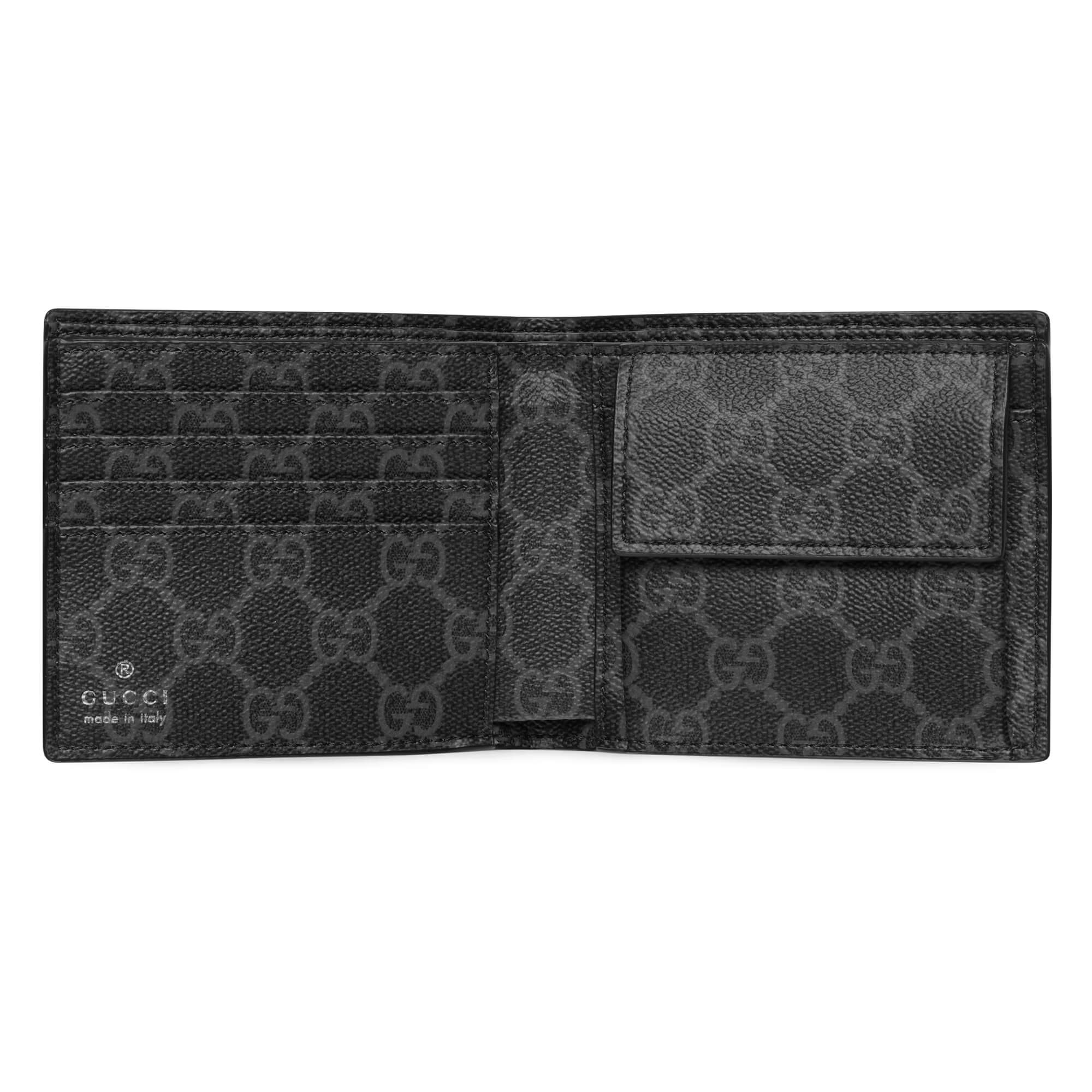 Gucci GG Emblem Bi Fold Embossed Wallet