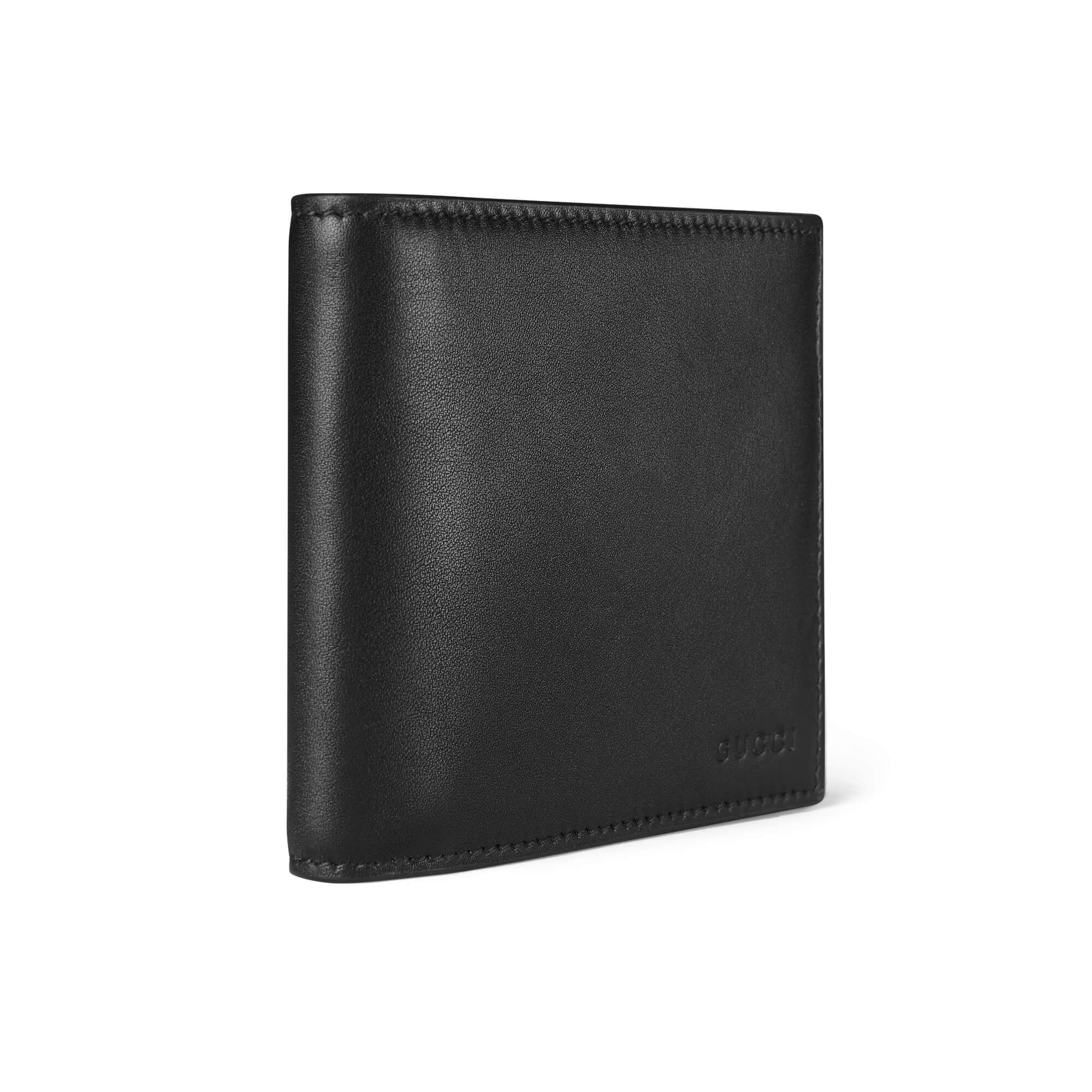 Gucci GG Emblem Bi Fold Embossed Wallet