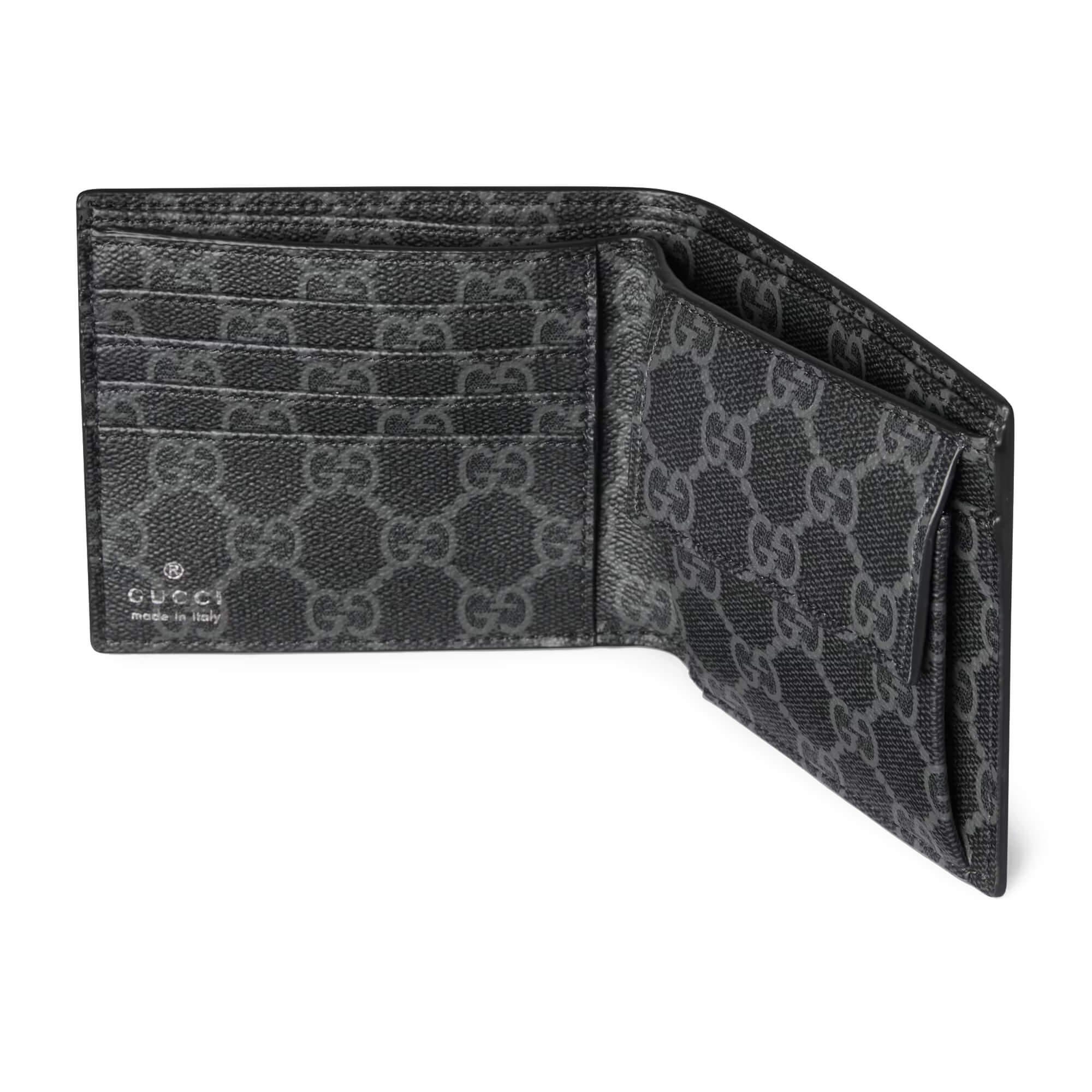 Gucci GG Emblem Bi Fold Embossed Wallet