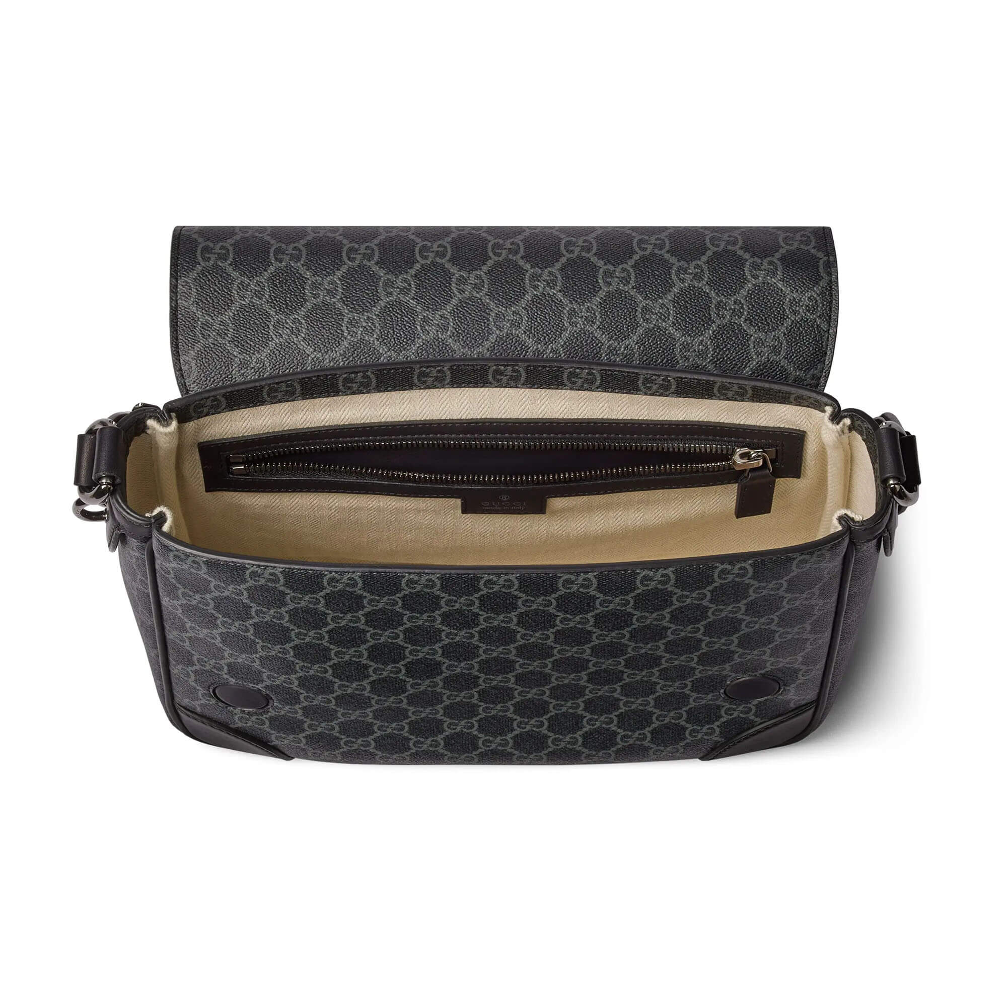 Gucc GG Emblem Medium Crossbody Bag