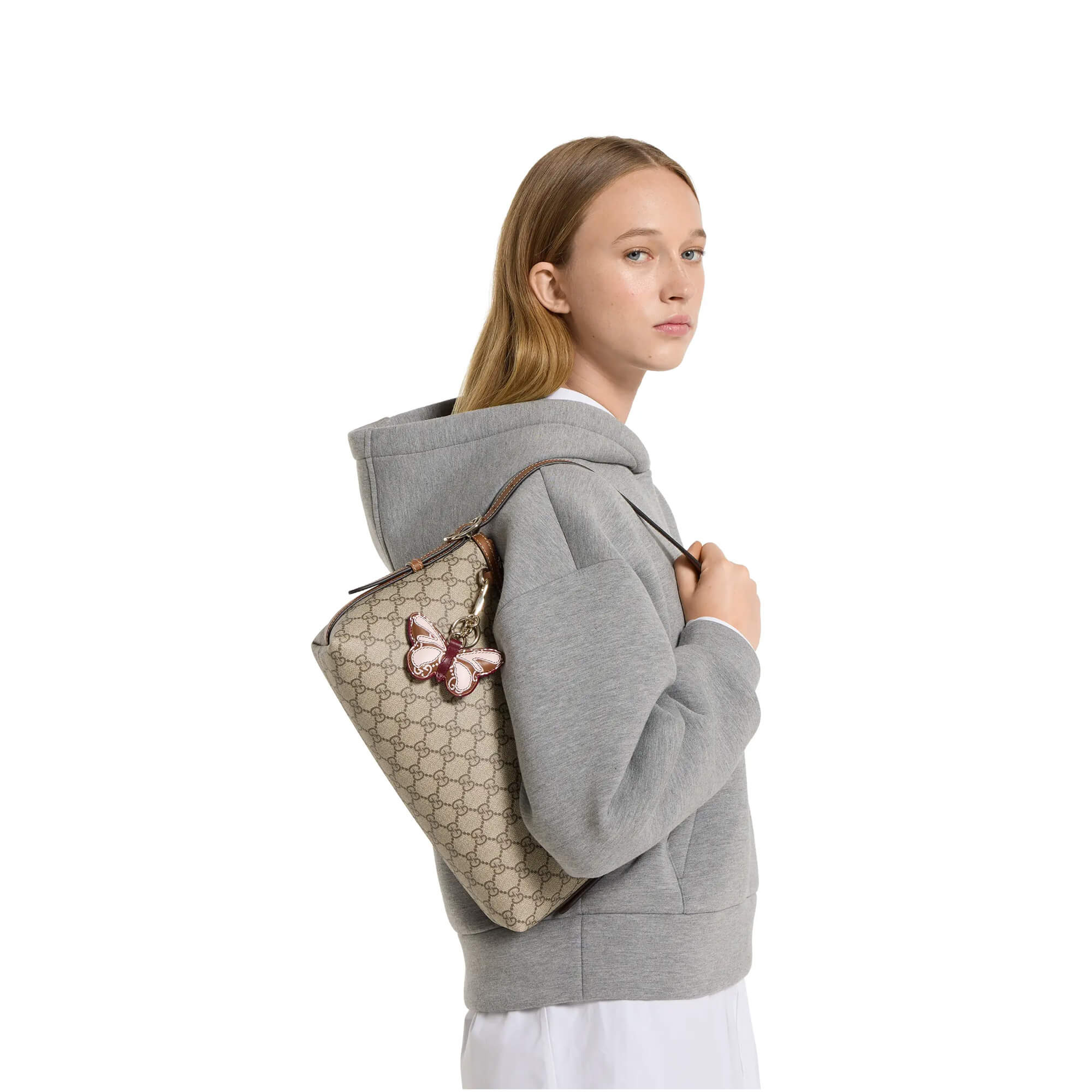 Gucci GG Emblem Medium Shoulder Bag