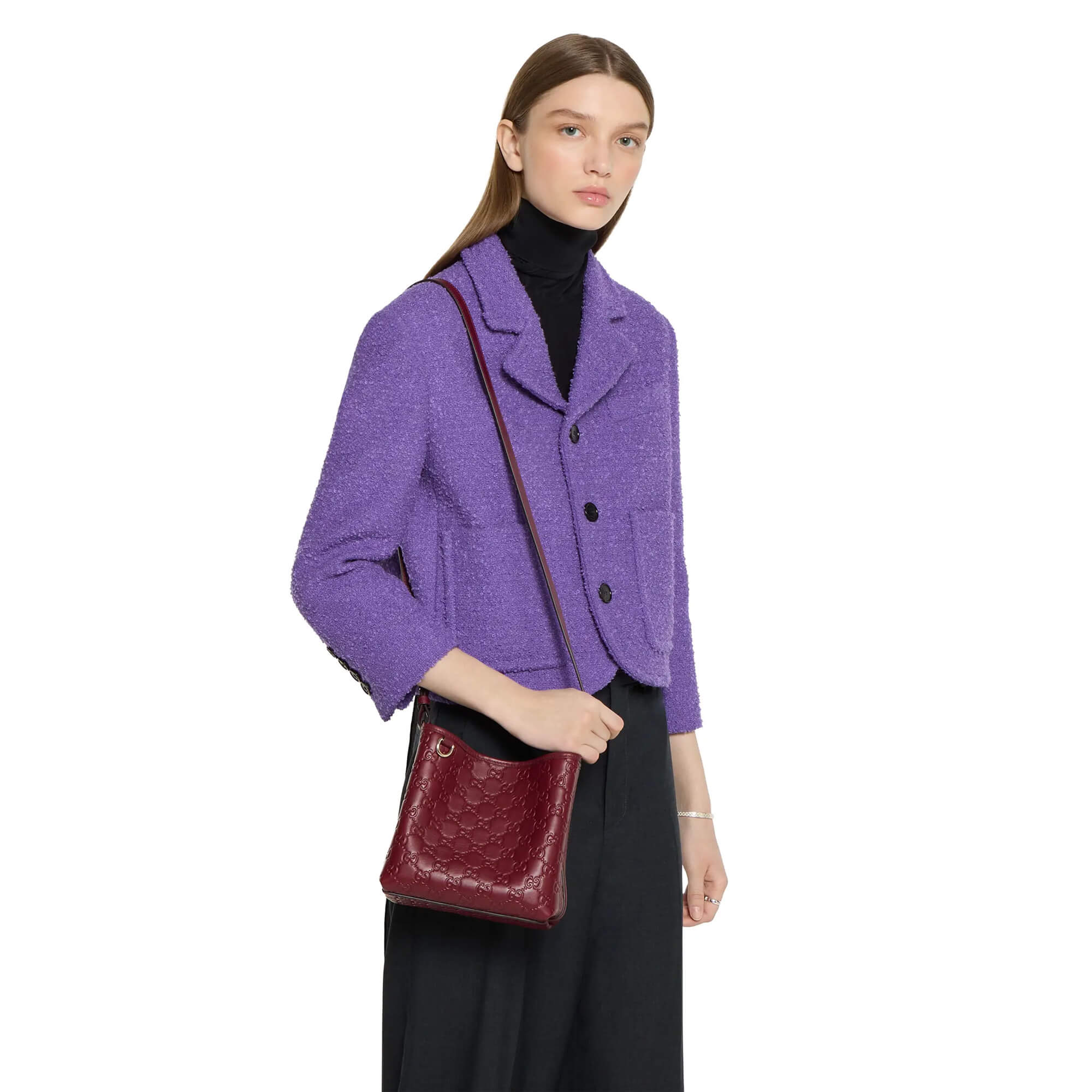 Gucci GG Emblem Small Shoulder Bag