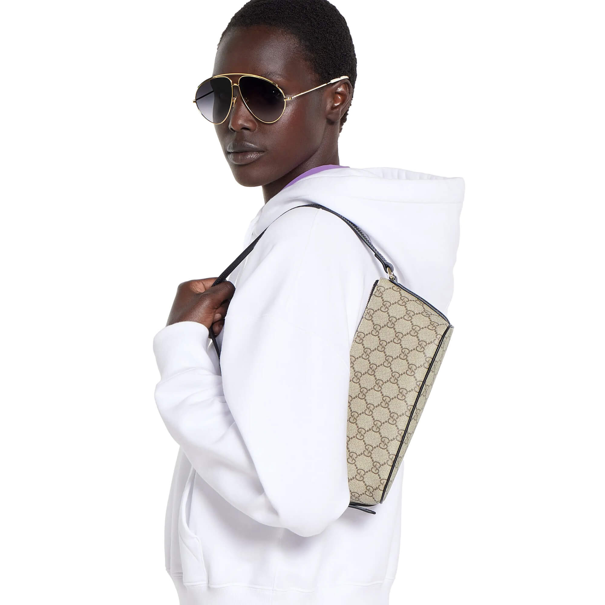 Gucci GG Emblem Small Shoulder Bag
