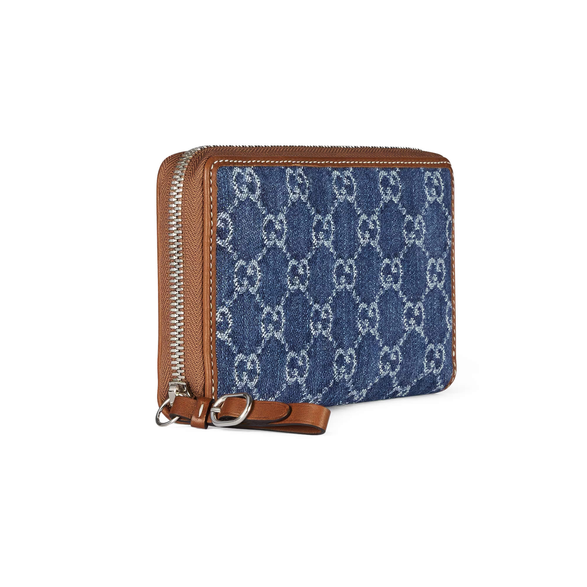 Gucci GG Emblem Zip Around Wallet