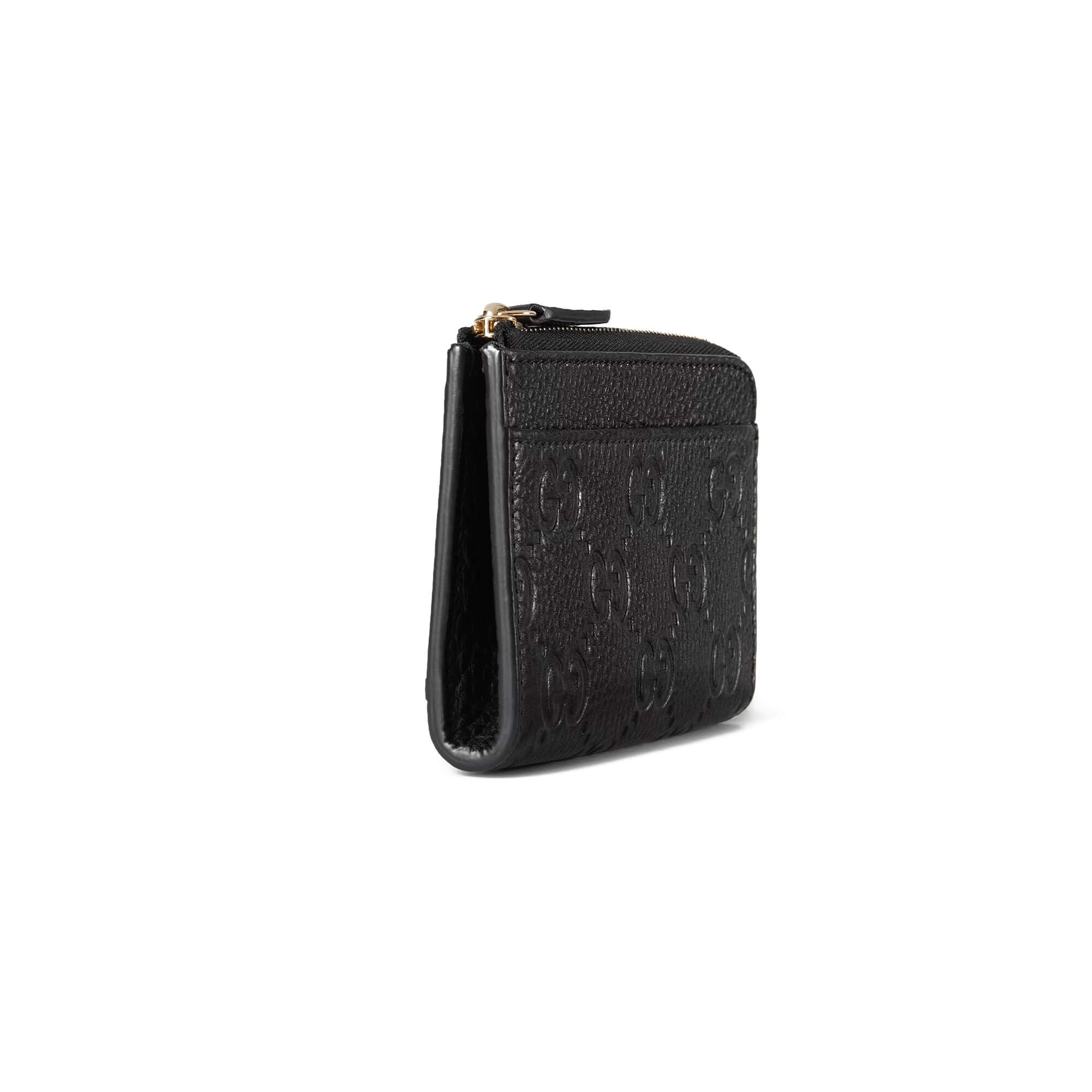 Gucci GG Emblem Zip Card Case