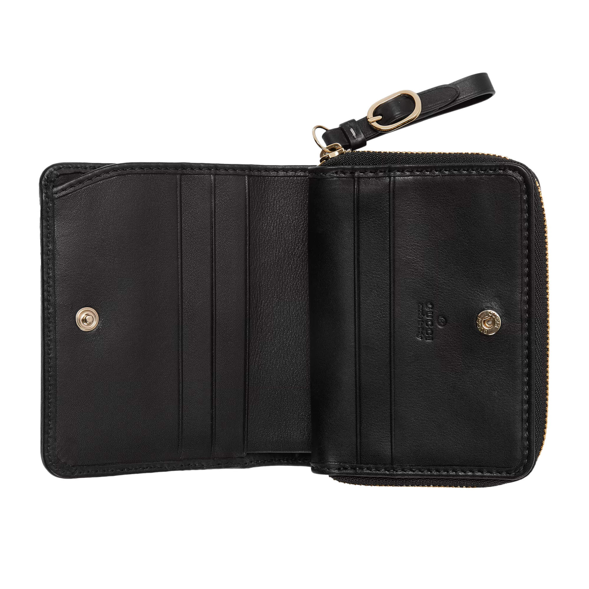 Gucci GG Emblem Zip Mini Wallet