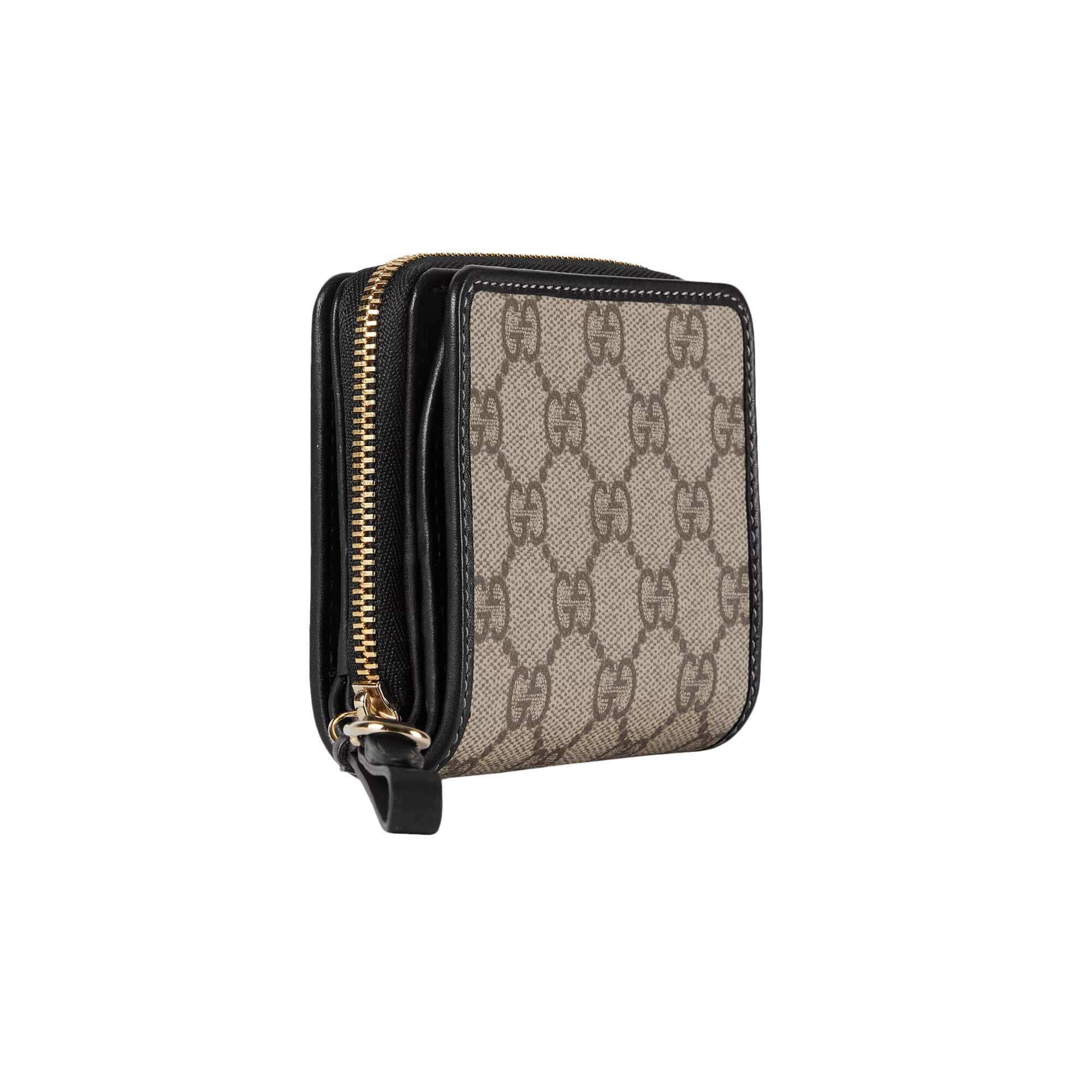 Gucci GG Emblem Zip Mini Wallet