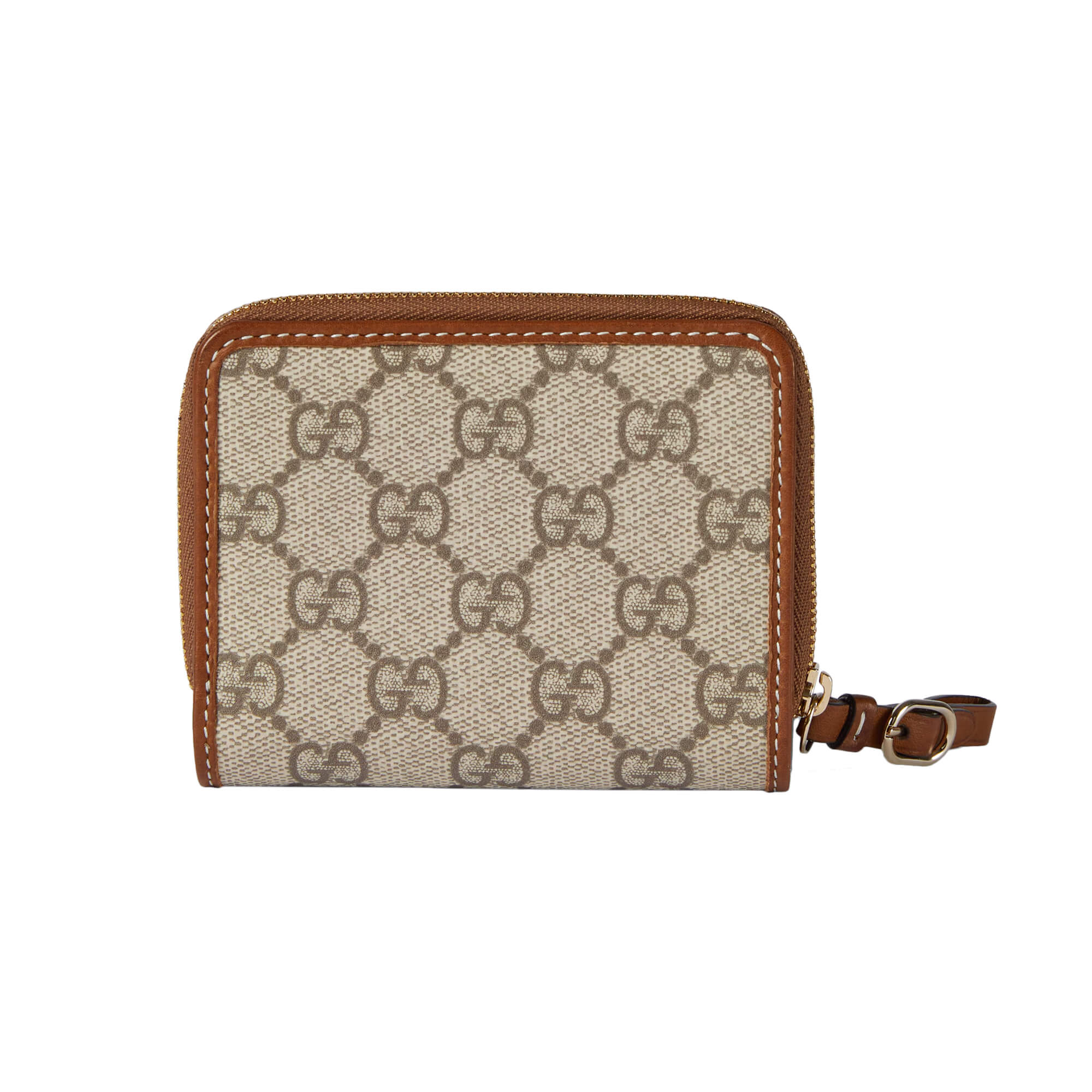 Gucci GG Emblem Zip Mini Wallet