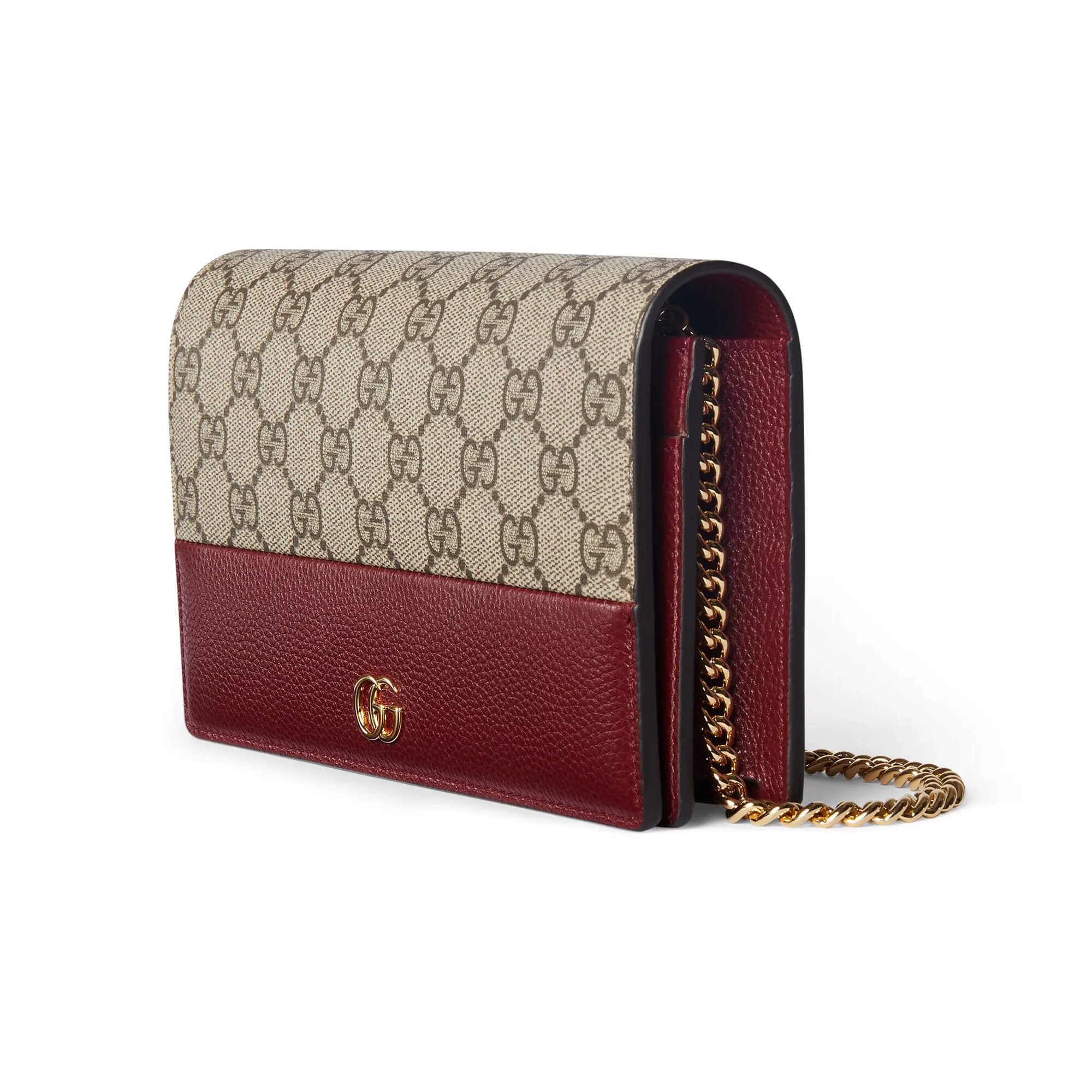 Gucci GG Marmont Bi-color Wallet On Chain