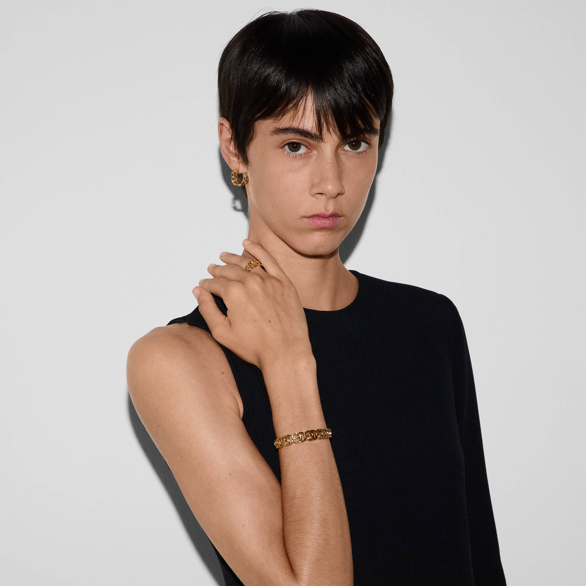 Gucci GG Marmont Interlinking Cuff Bracelet