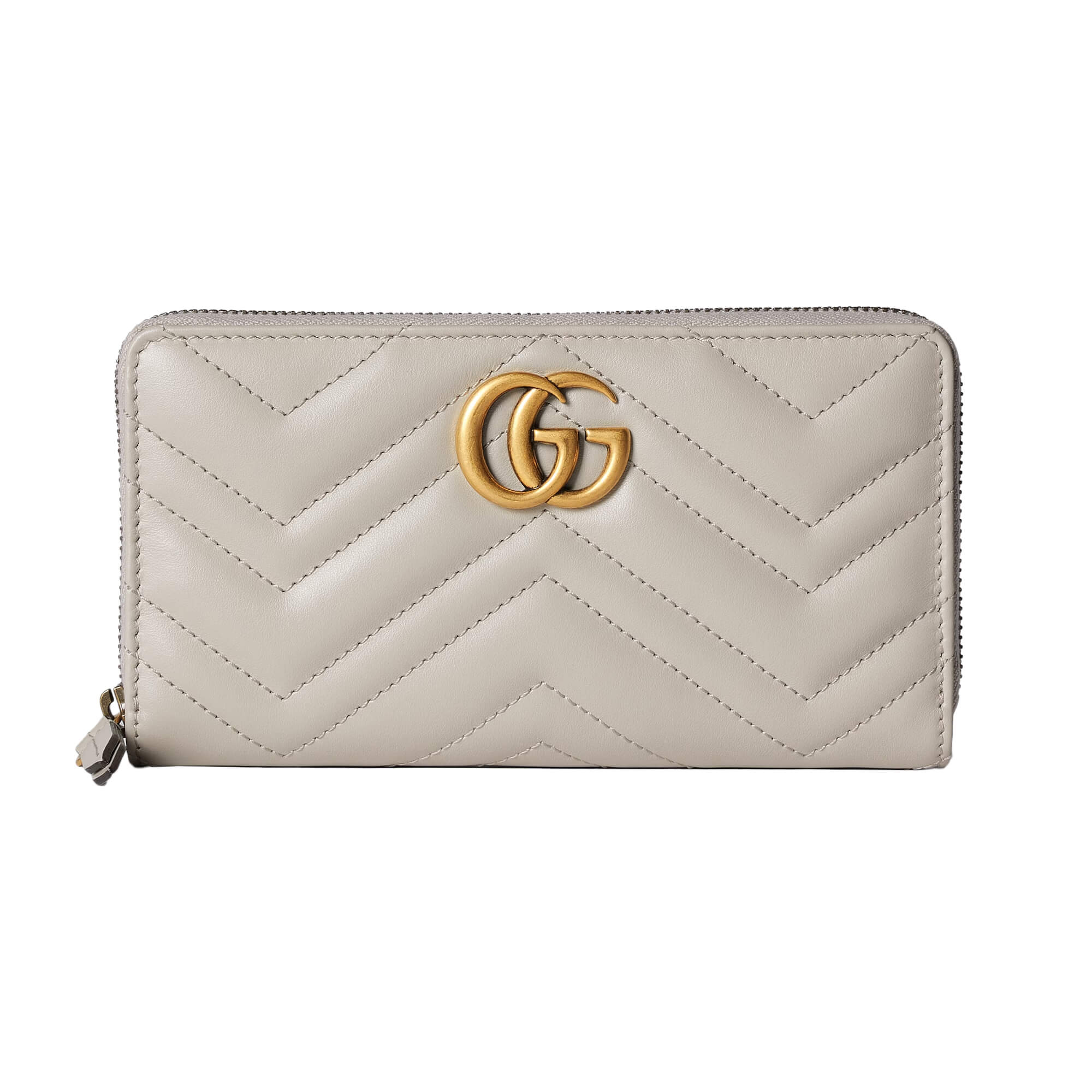 Gucci GG Marmont Matelassé Zip Around Wallet