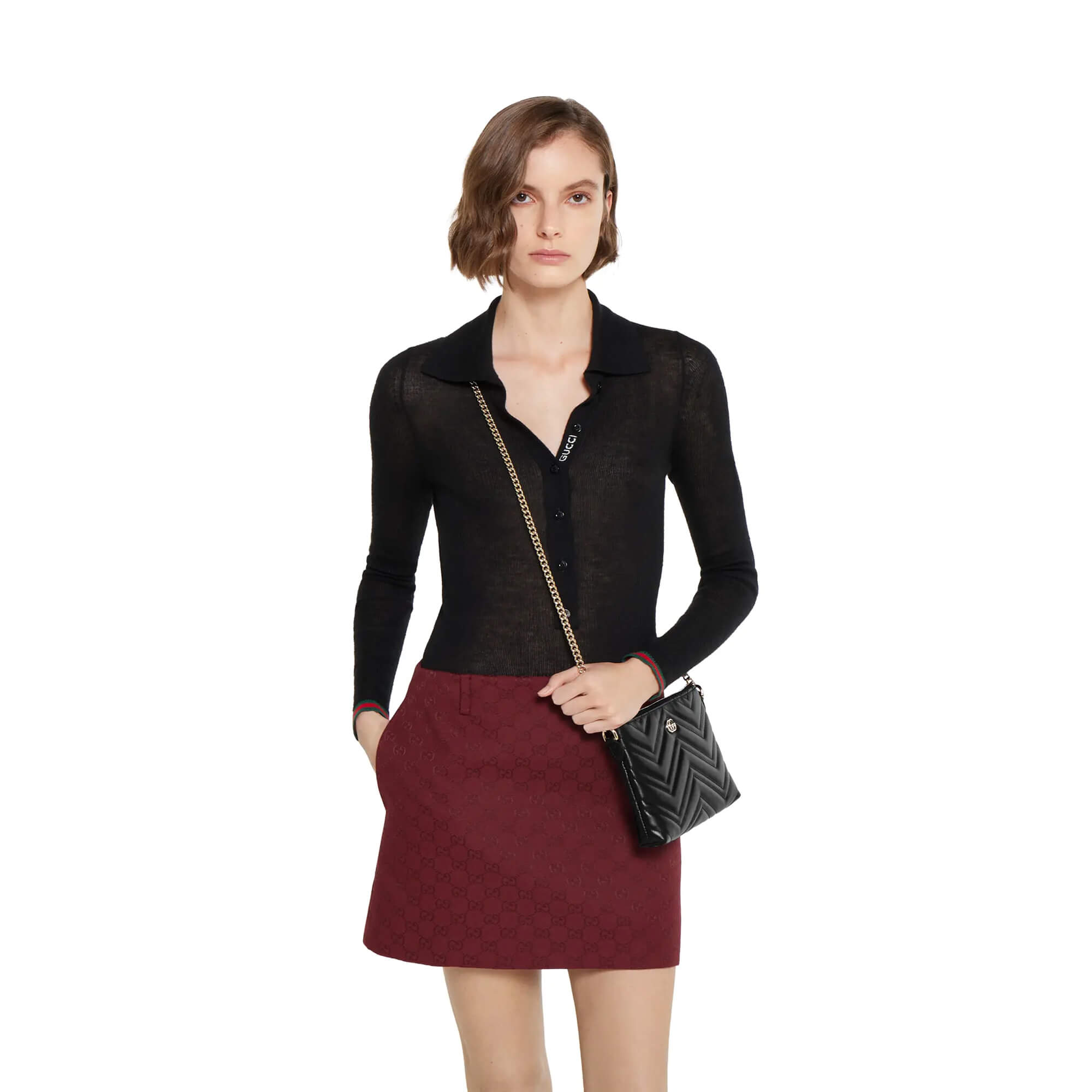 Gucci GG Marmont Pochette With Chain