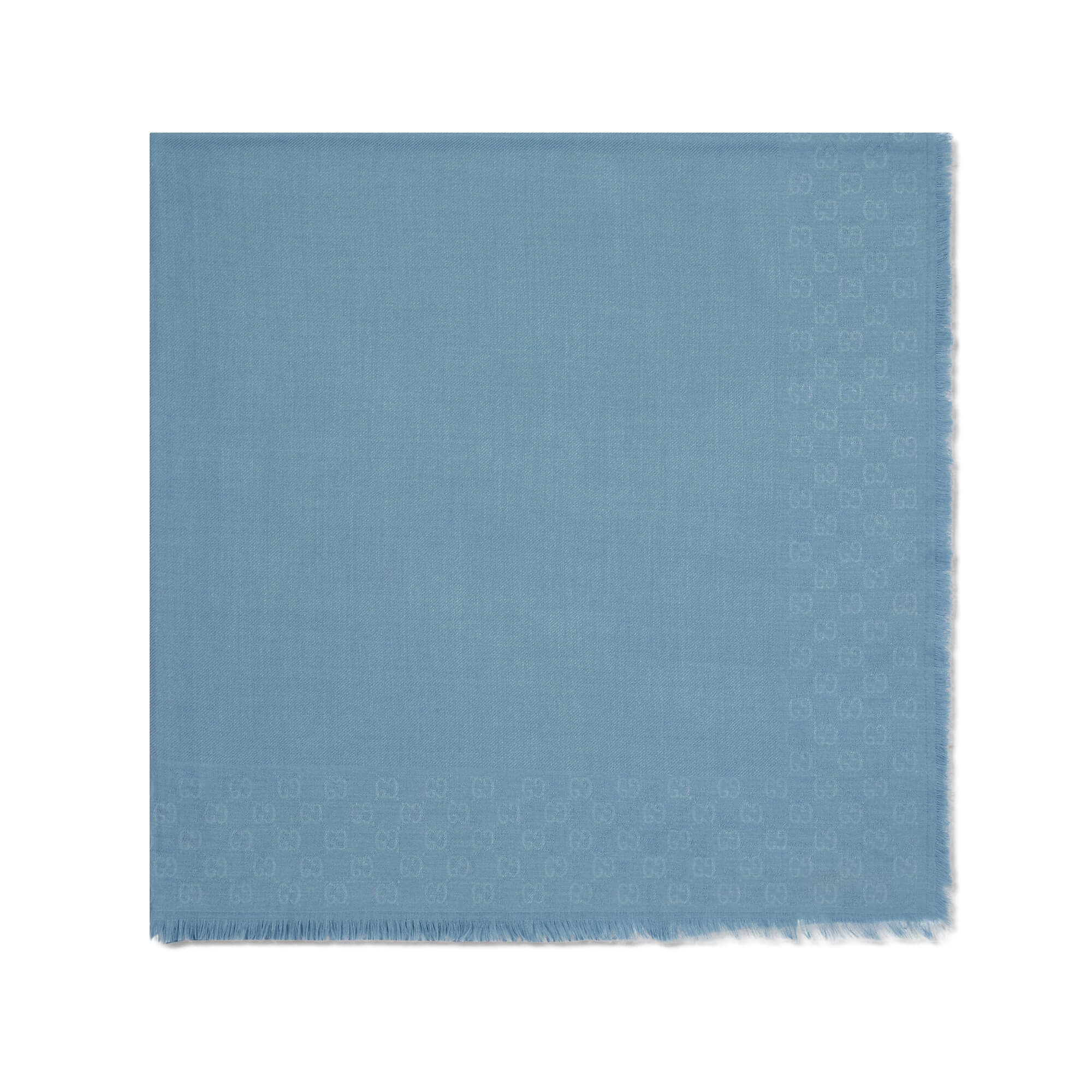 Gucci GG Wool Silk Jacquard Shawl