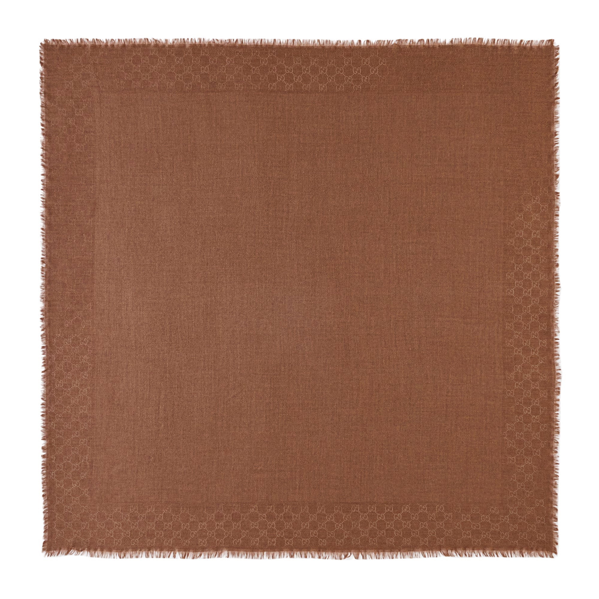 Gucci GG Wool Silk Jacquard Shawl