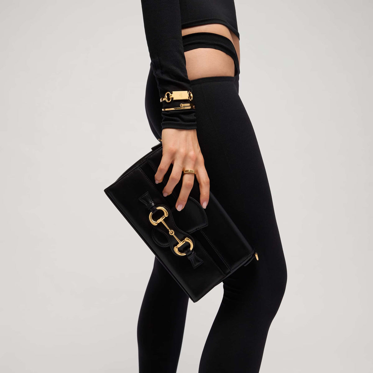 Gucci Horsebit Ristretto Medium Shoulder Bag