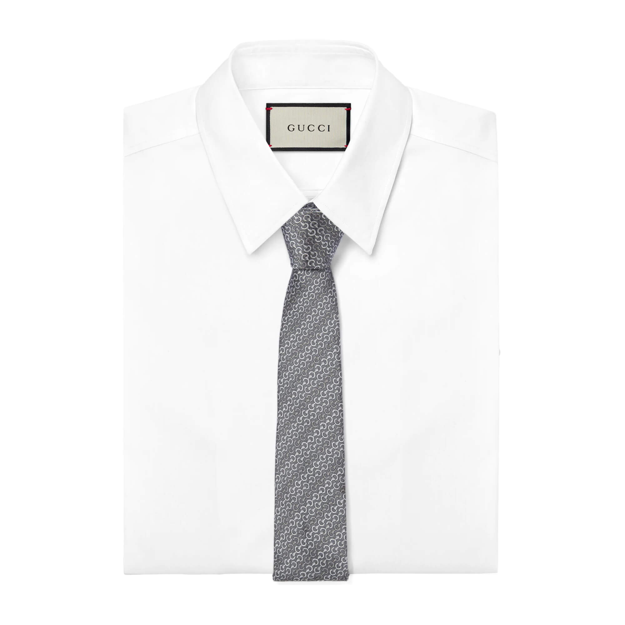 Gucci Horsebit Silk Jacquard Tie