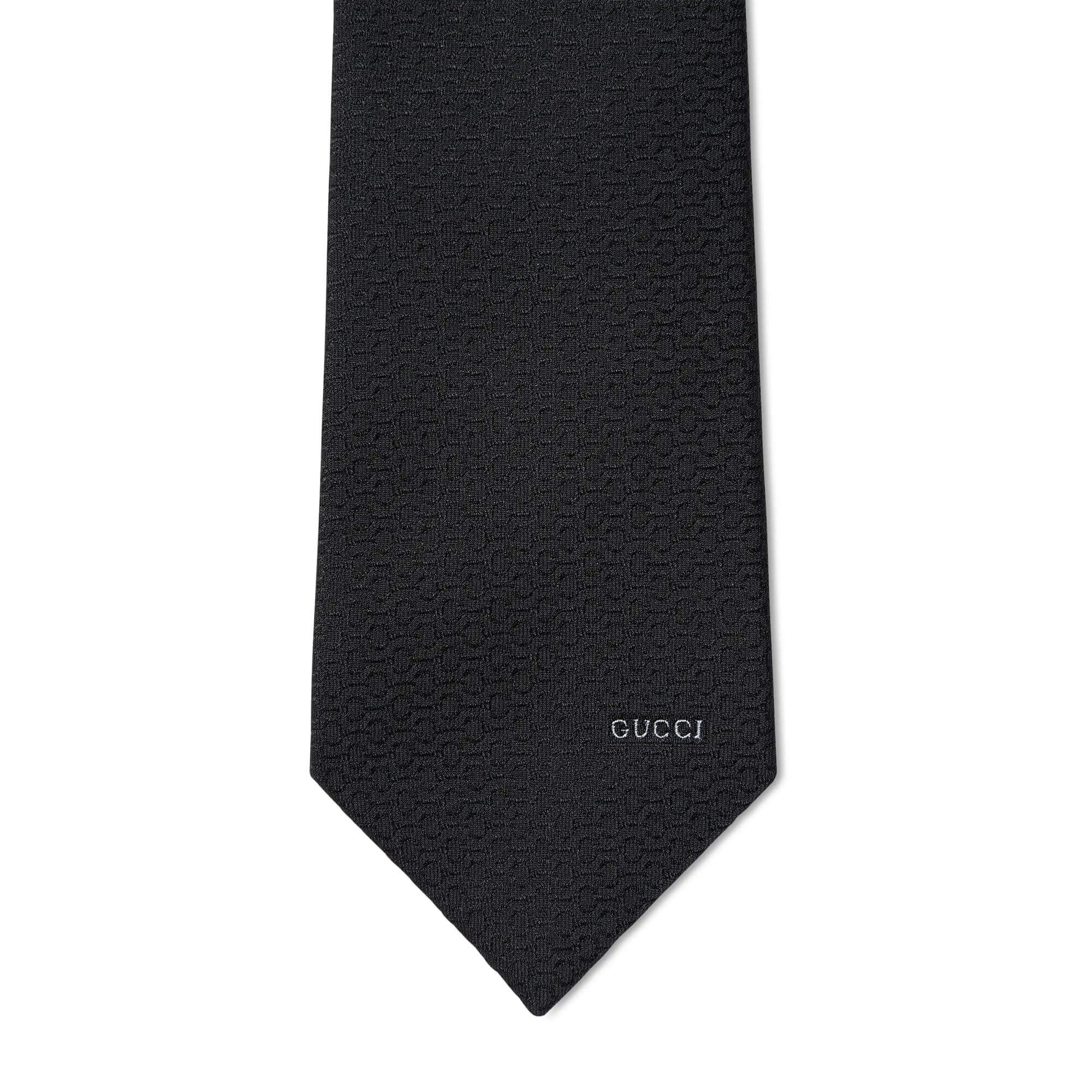 Gucci Horsebit Silk Jacquard Tie