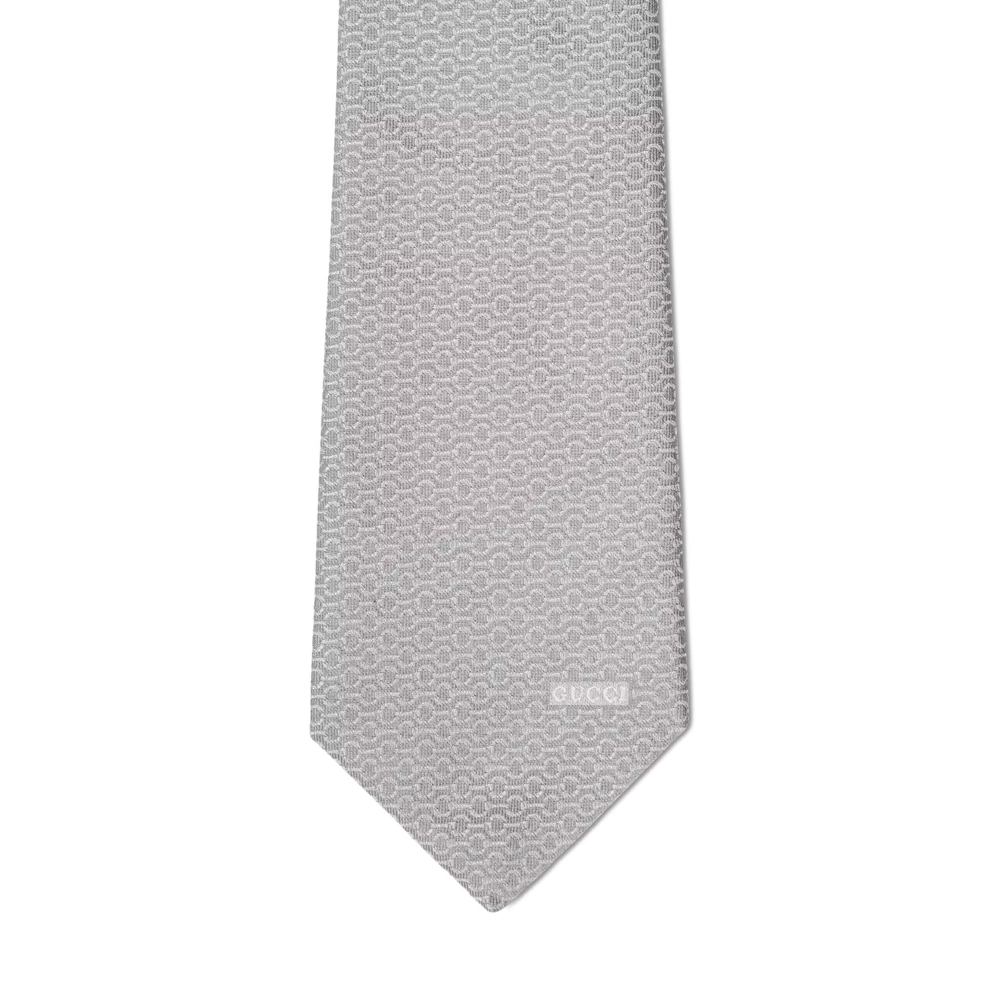 Gucci Horsebit Silk Jacquard Tie