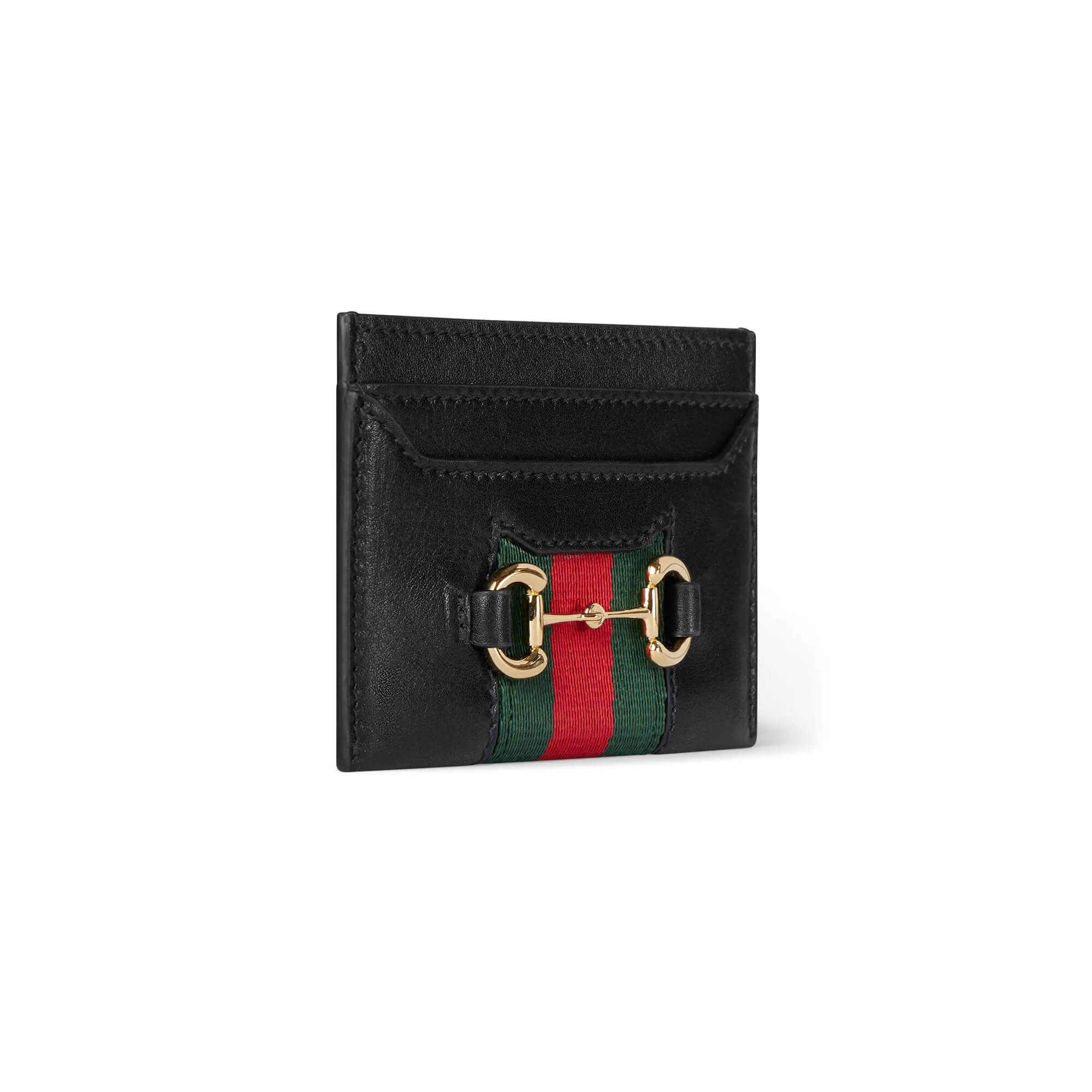 Gucci Horsebit Web Card Case