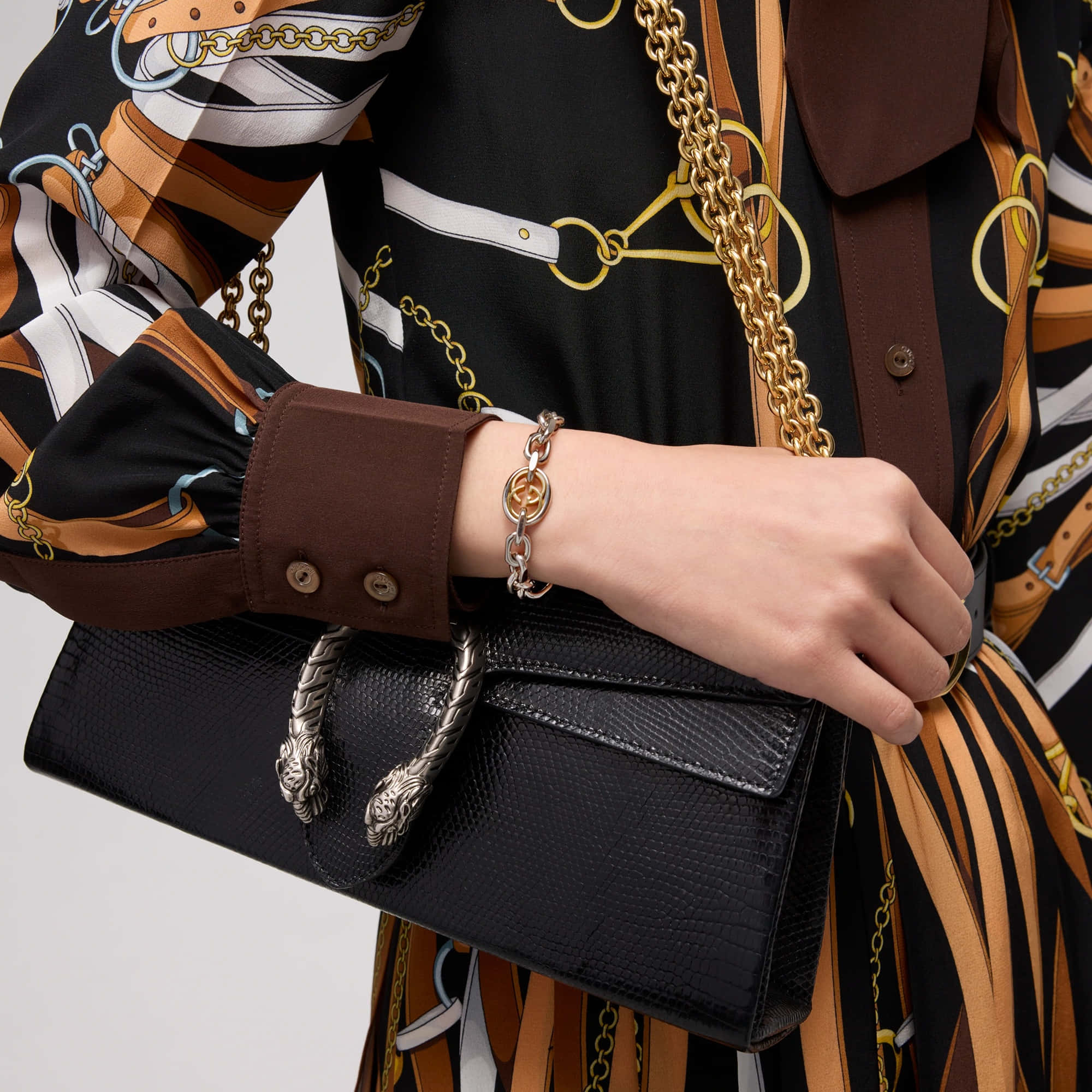 Gucci Interlocking Chain Bracelet