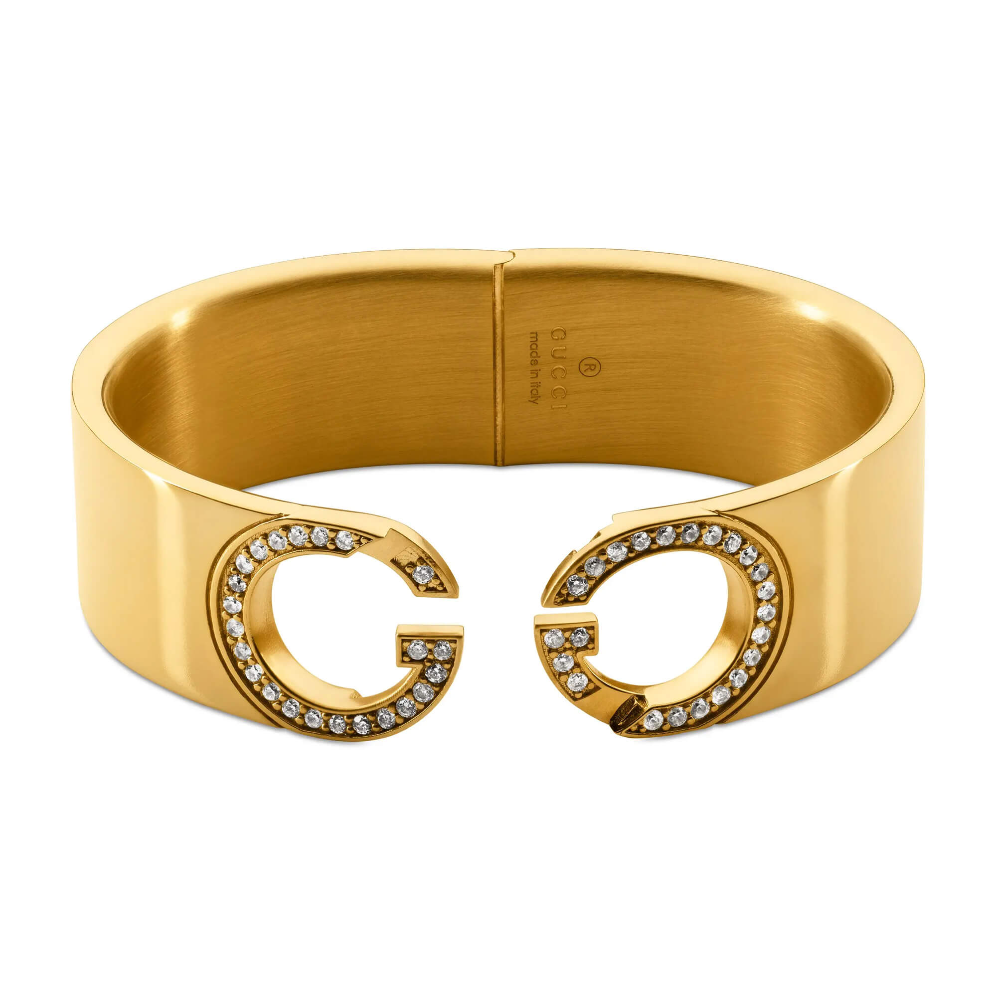 Gucci Interlocking Crystal Cuff Bracelet
