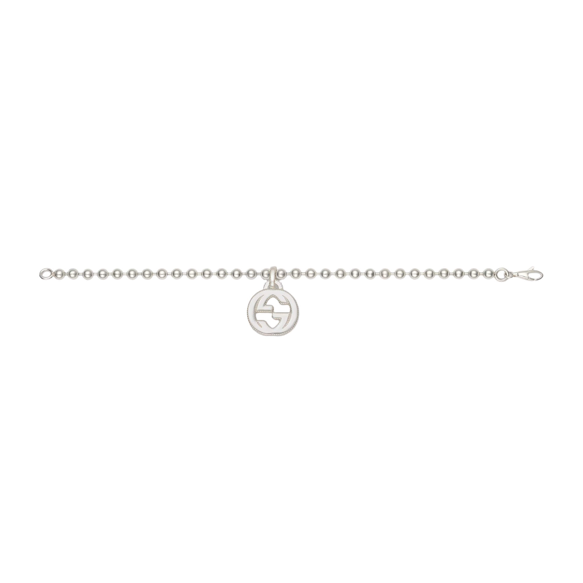 Gucci Interlocking G Bracelet In Silver